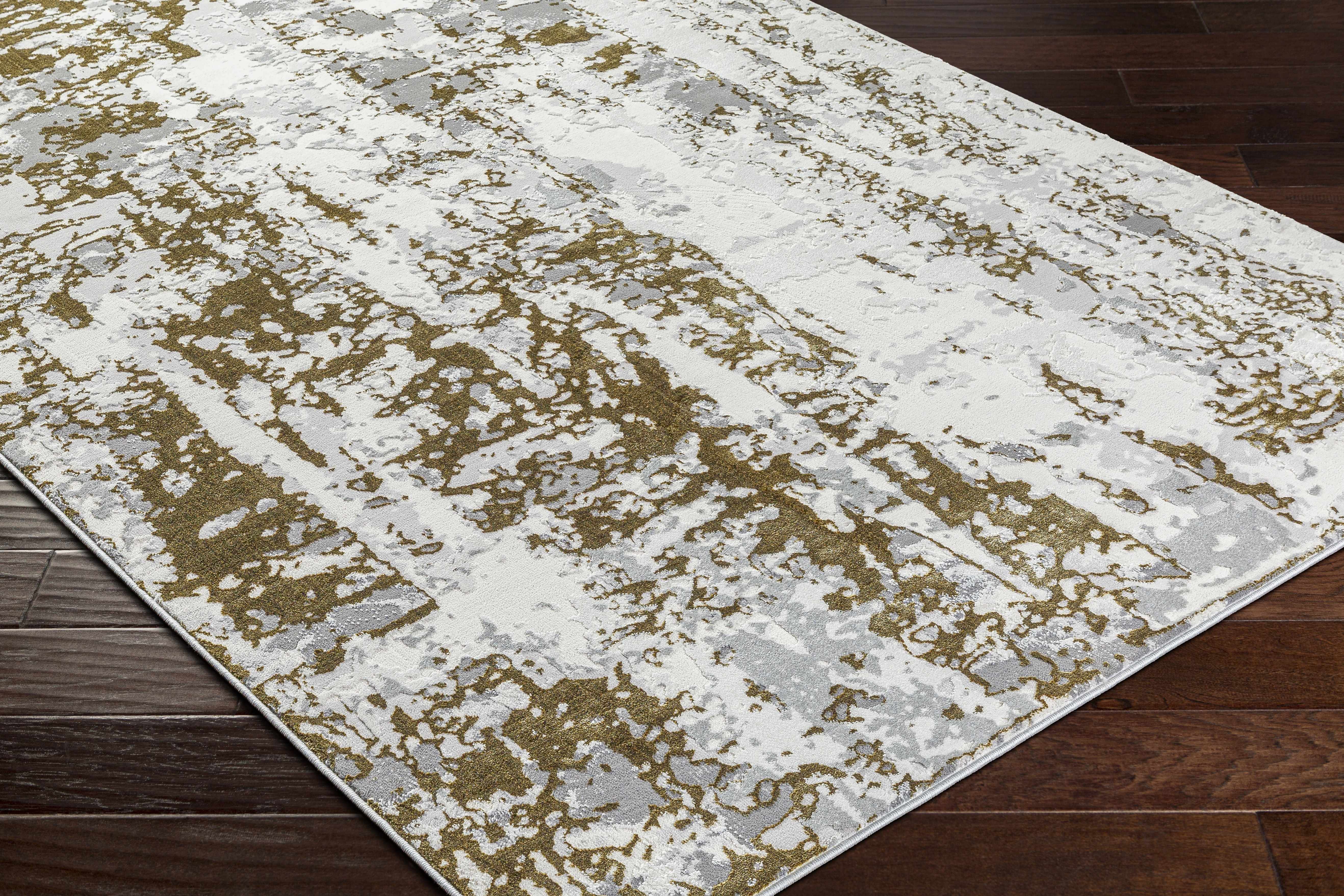 Junko Gray & Green Marble Area Rug - Clearance - Image 3