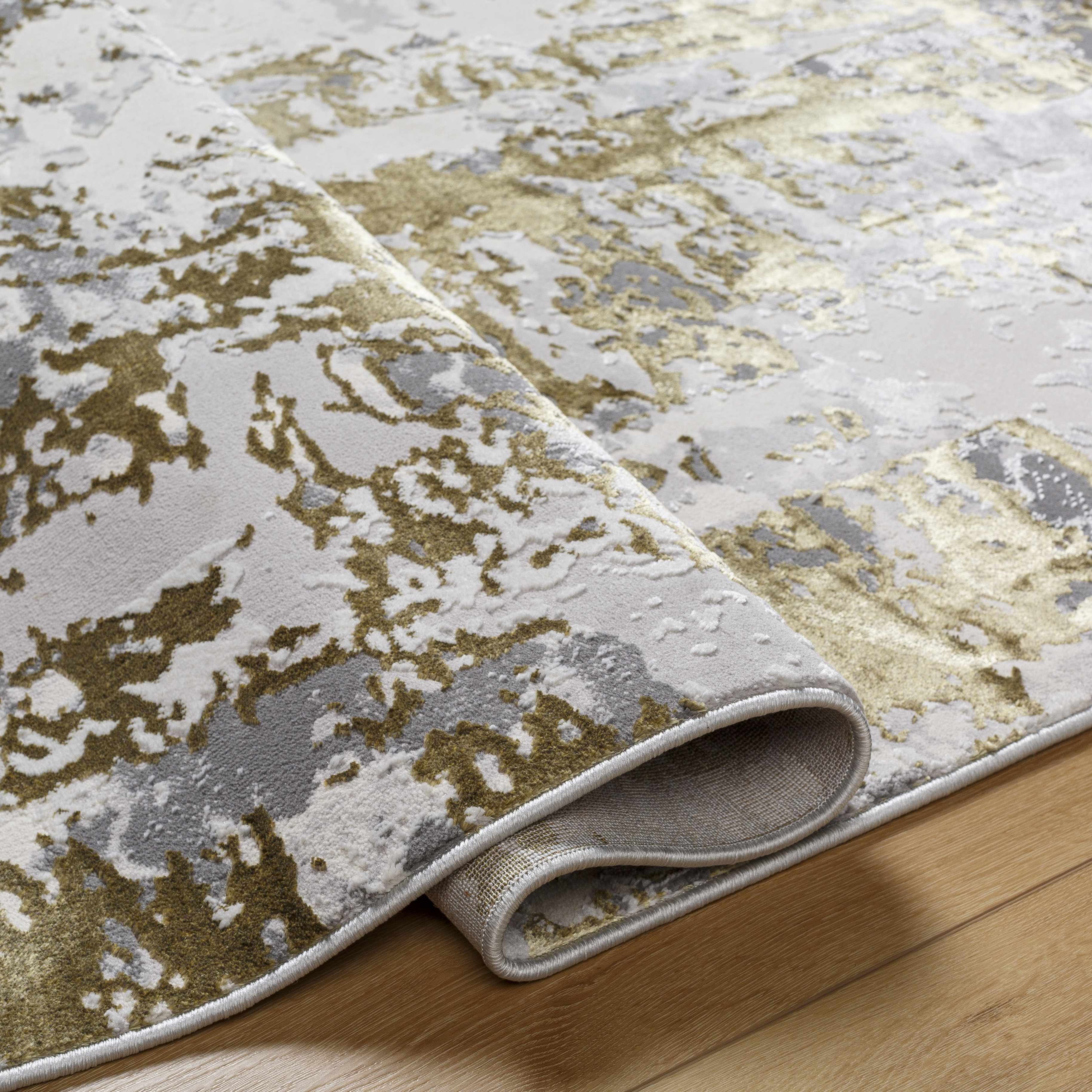 Junko Gray & Green Marble Area Rug - Clearance - Image 4
