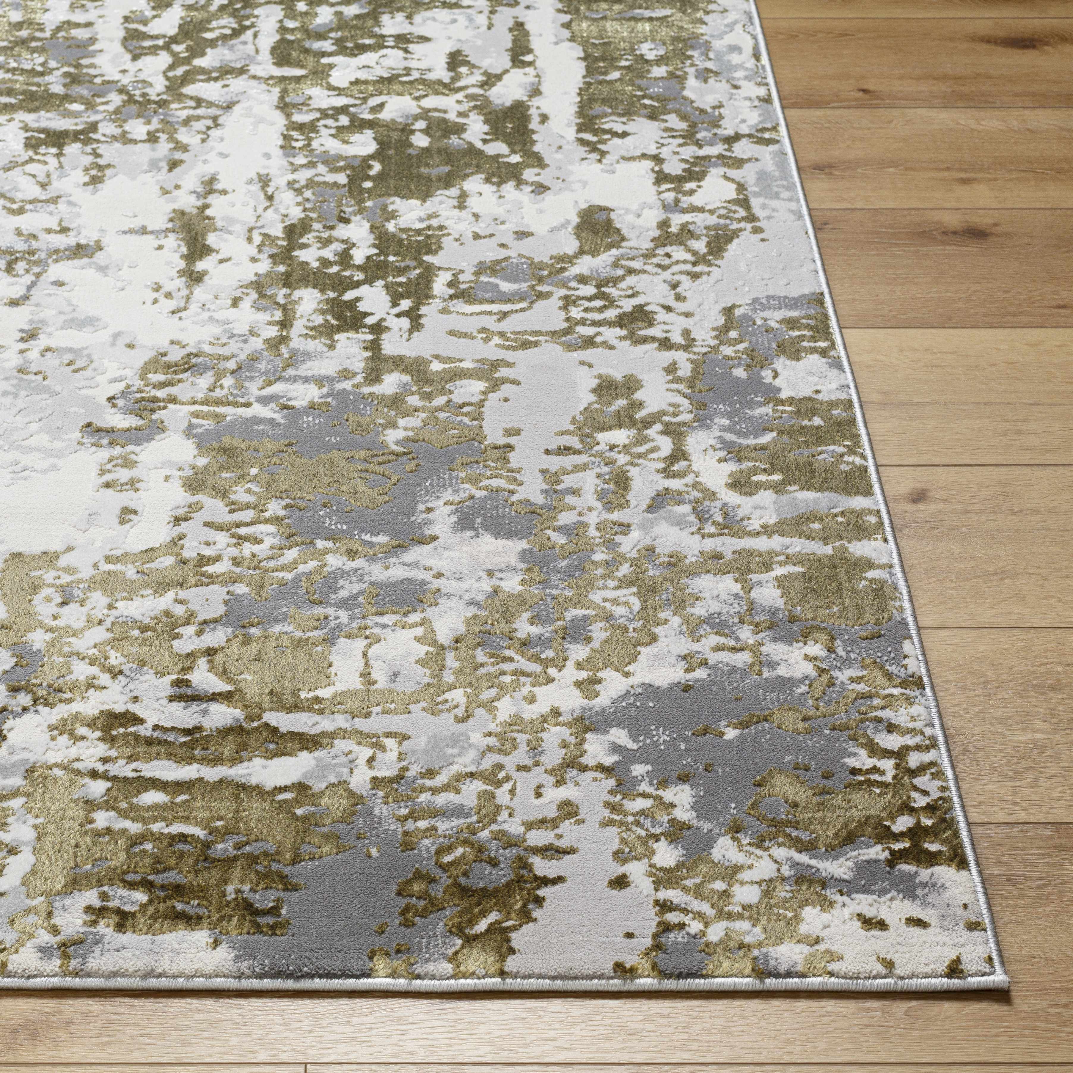 Junko Gray & Green Marble Area Rug - Clearance - Image 5