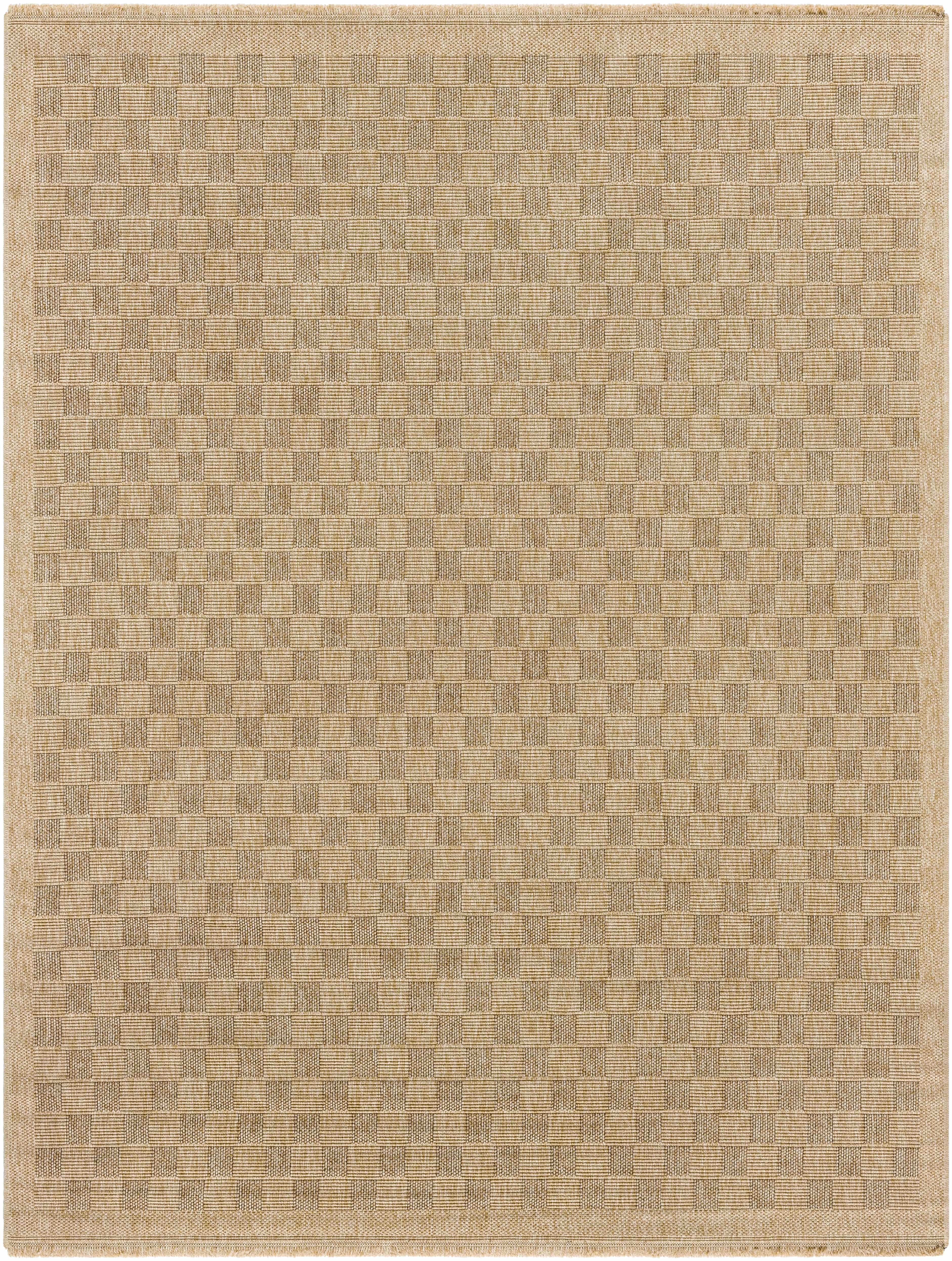 Jurek Beige Checkered Area Rug - Image 13