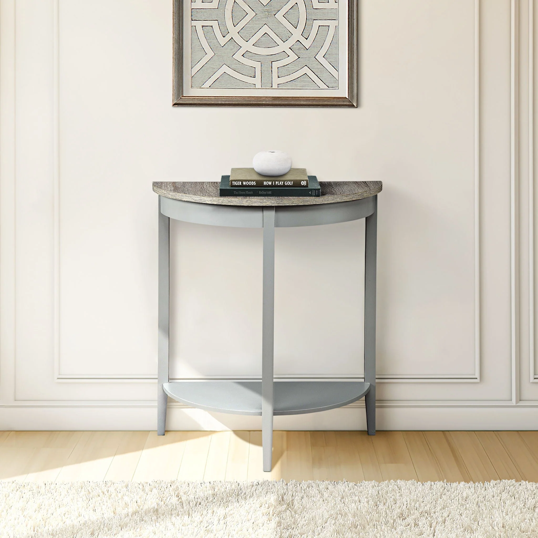 Justino - Console Table - Gray / Oak - Image 3