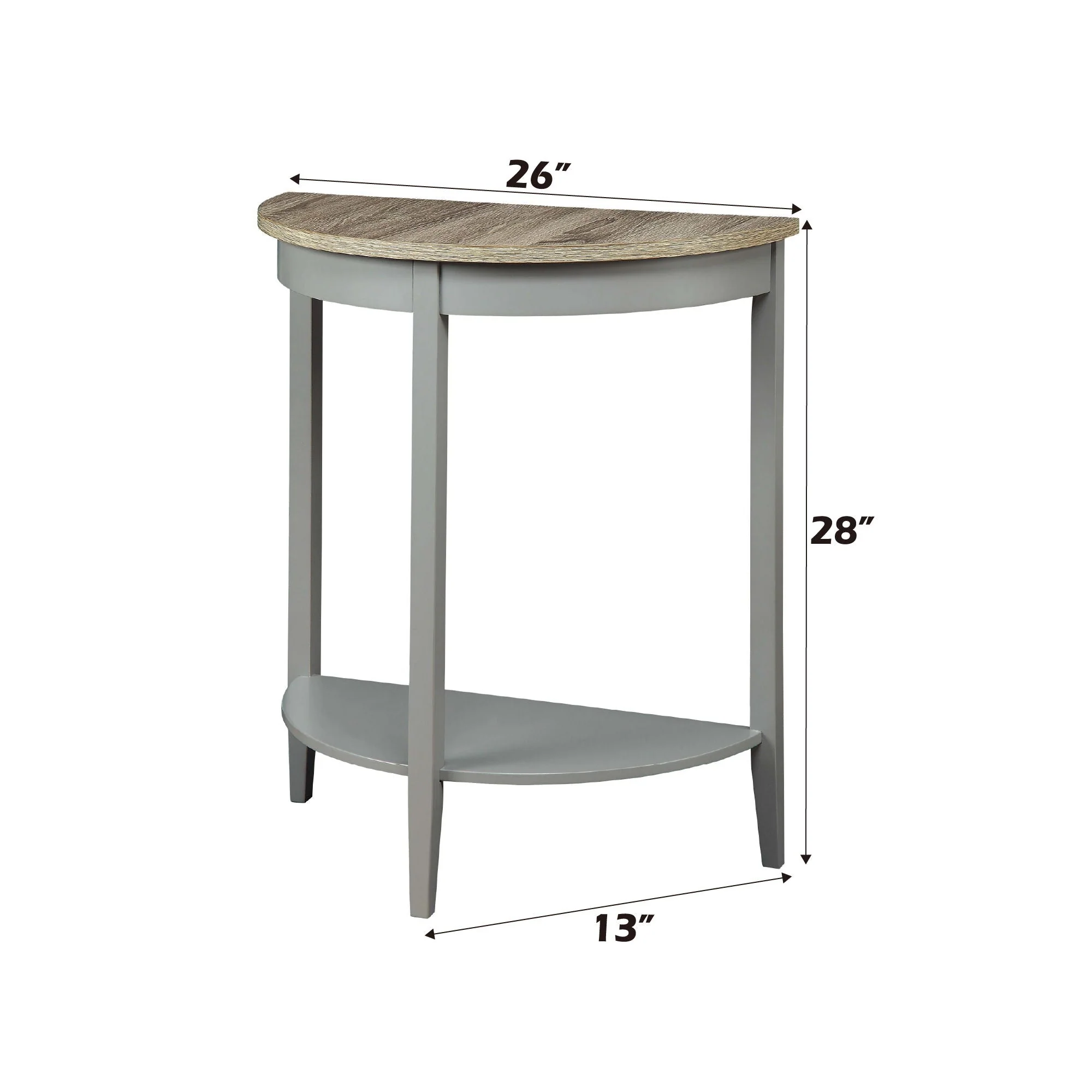 Justino - Console Table - Gray / Oak - Image 4