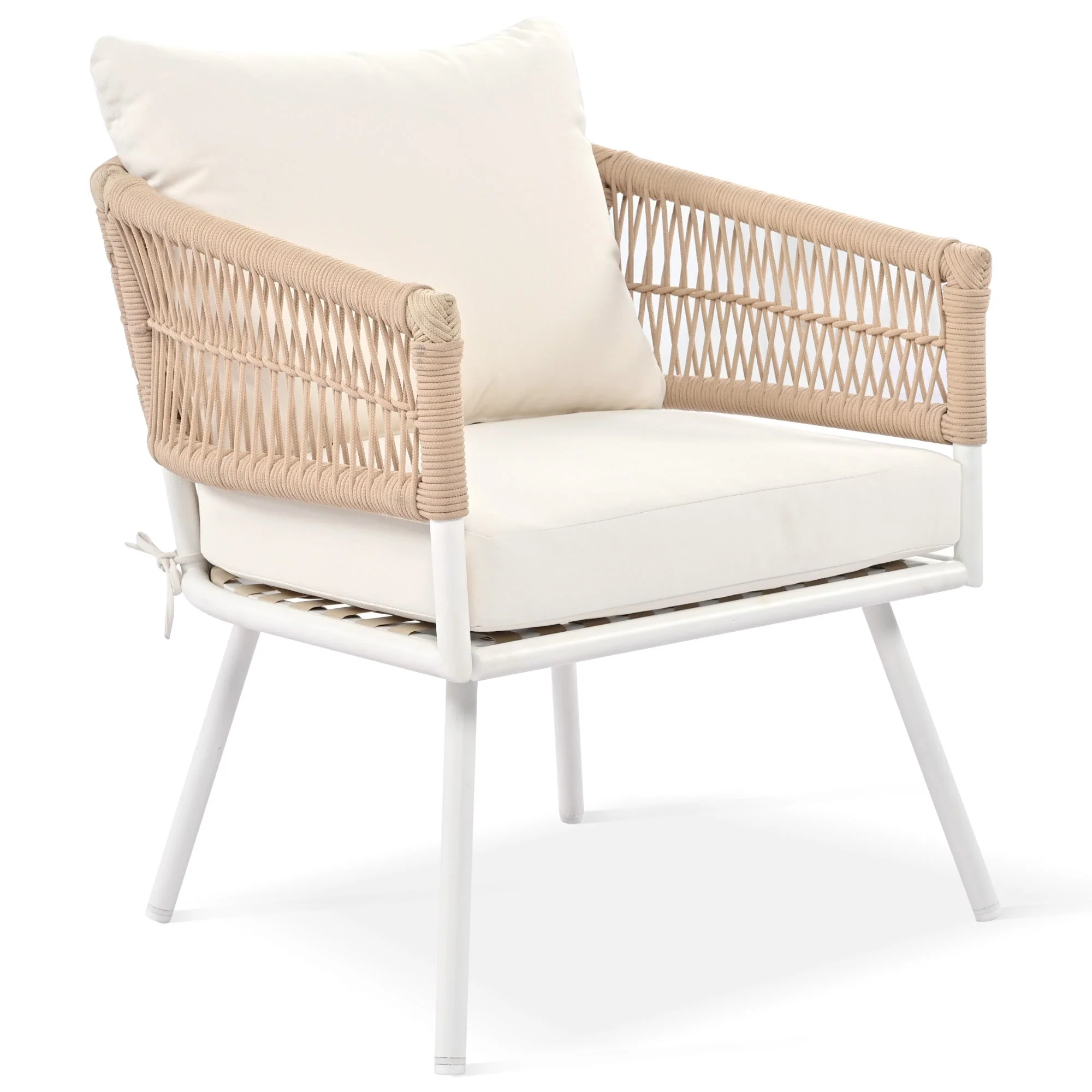 K&K 4-Piece Boho Rope Patio Furniture Set - Image 14