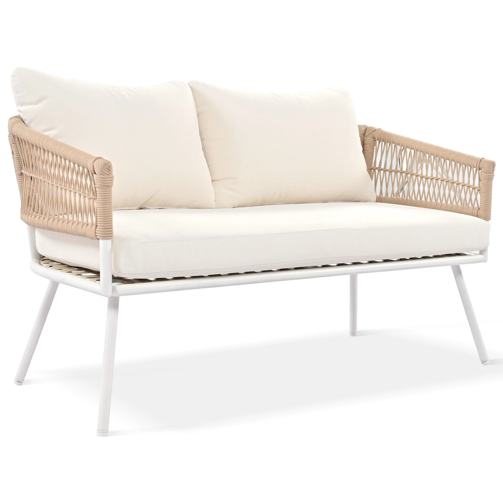 K&K 4-Piece Boho Rope Patio Furniture Set - Image 16