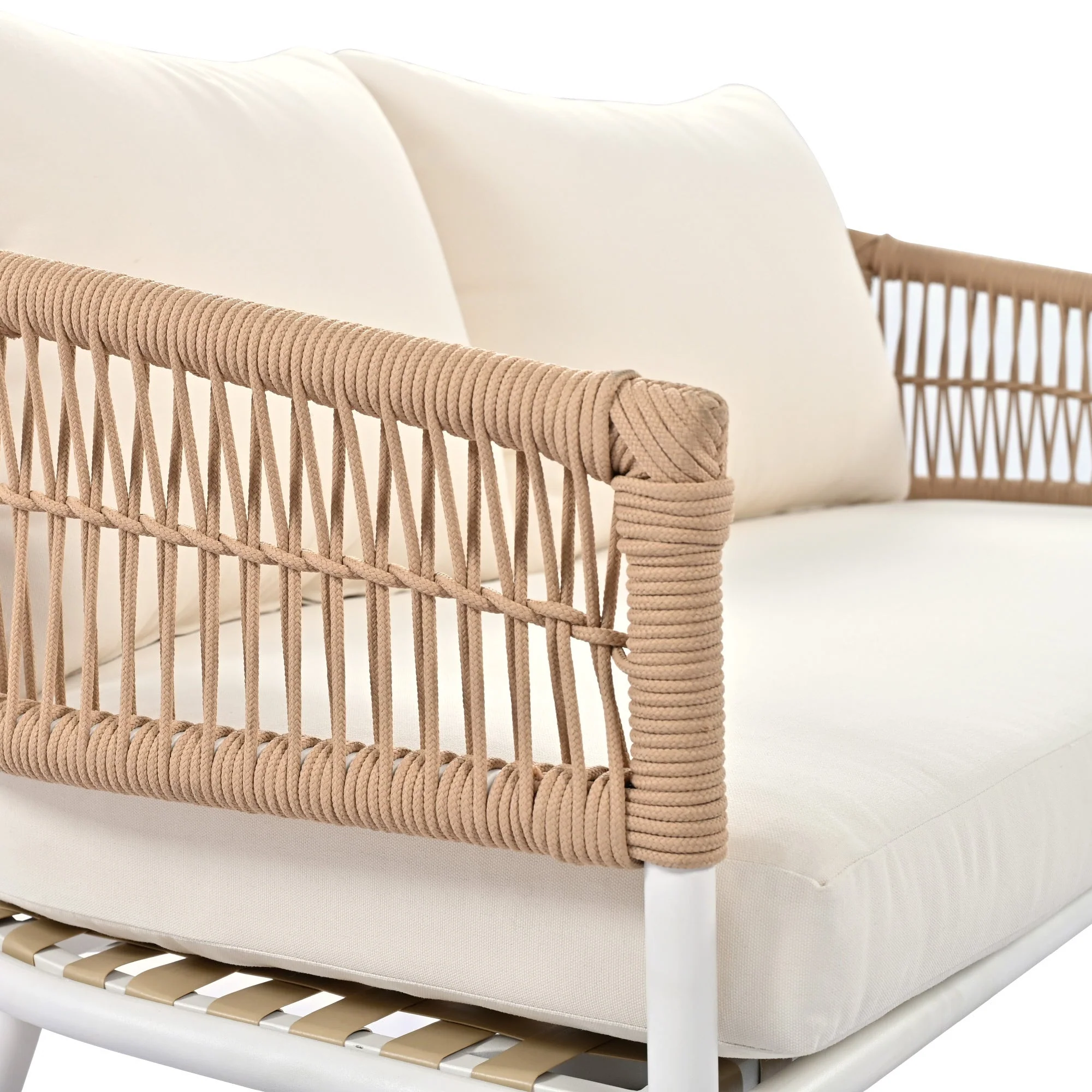 K&K 4-Piece Boho Rope Patio Furniture Set - Image 21
