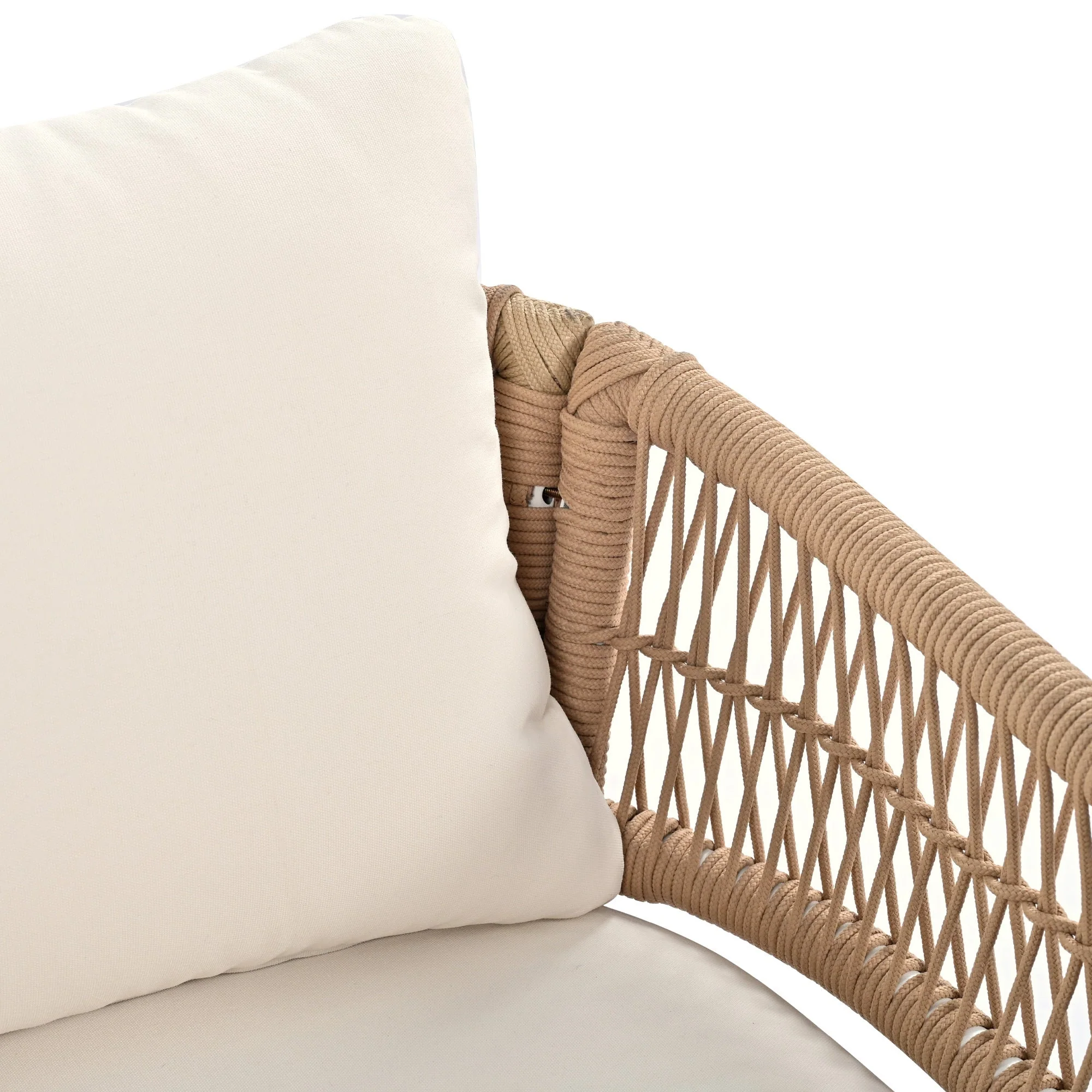 K&K 4-Piece Boho Rope Patio Furniture Set - Image 29