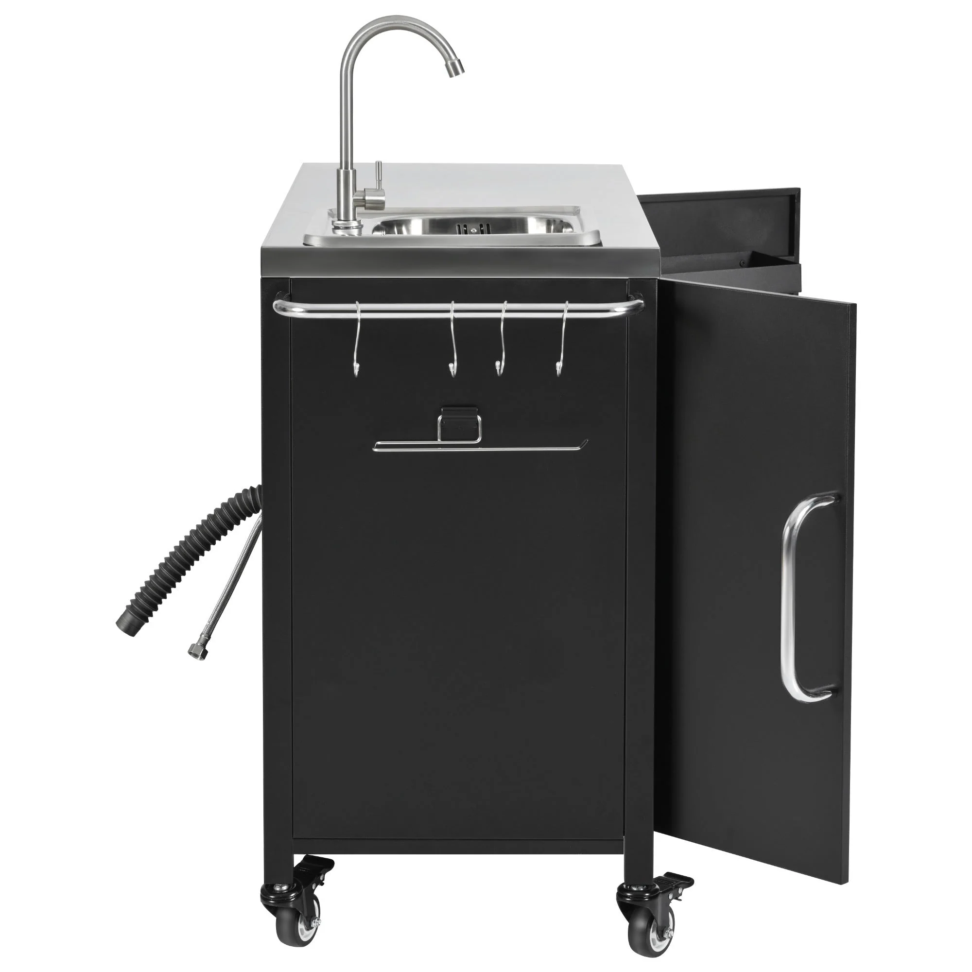 K&K 55.5" Outdoor Kitchen Island with Sink - Image 20