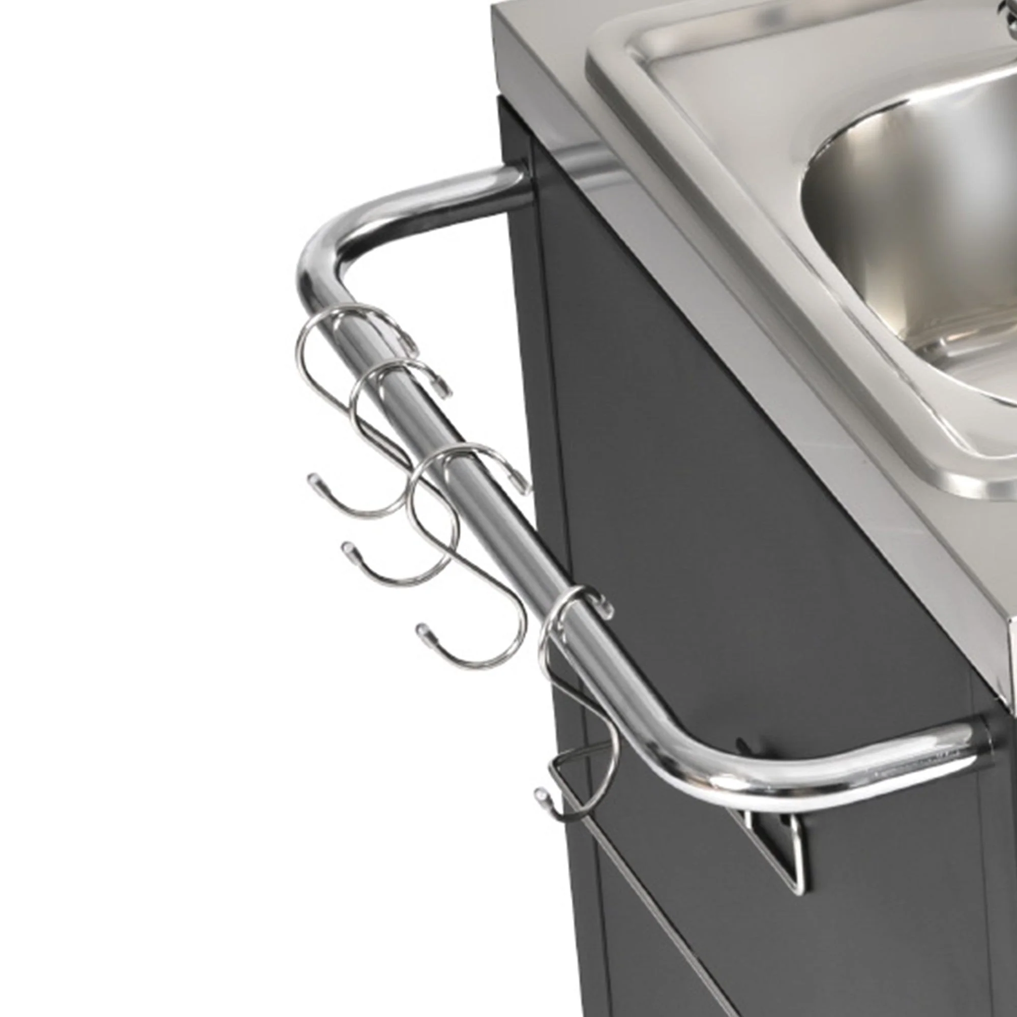 K&K 55.5" Outdoor Kitchen Island with Sink - Image 22