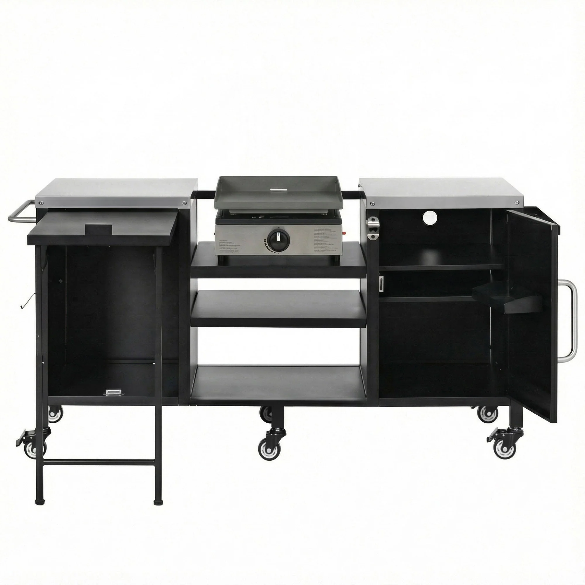 K&K 72.4' Large Grill Table for Big Green Egg - Image 21