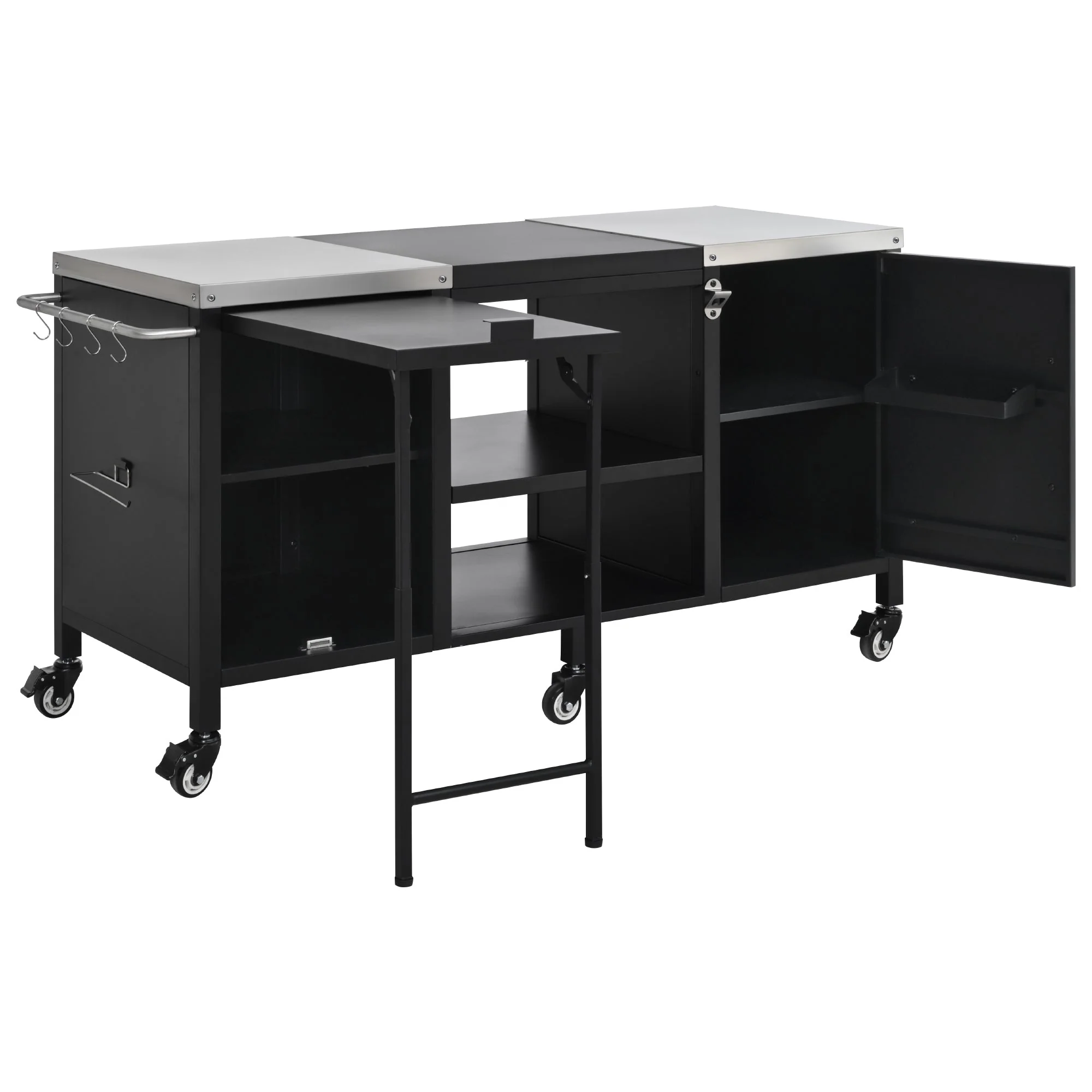 K&K 72.4' Large Grill Table for Big Green Egg - Image 55