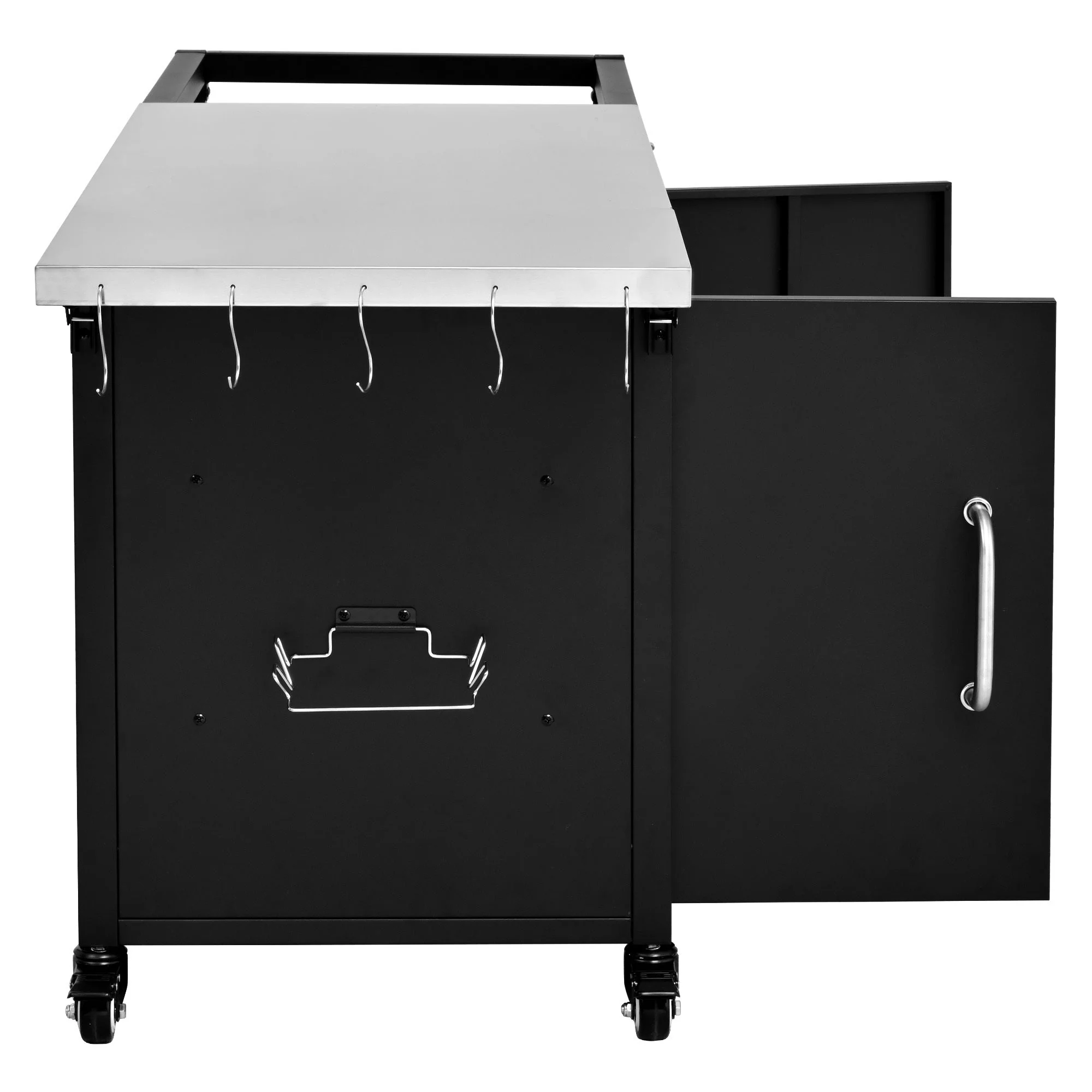 K&K 76.6' Outdoor Grill Cart with Storage Cabinet - Image 12