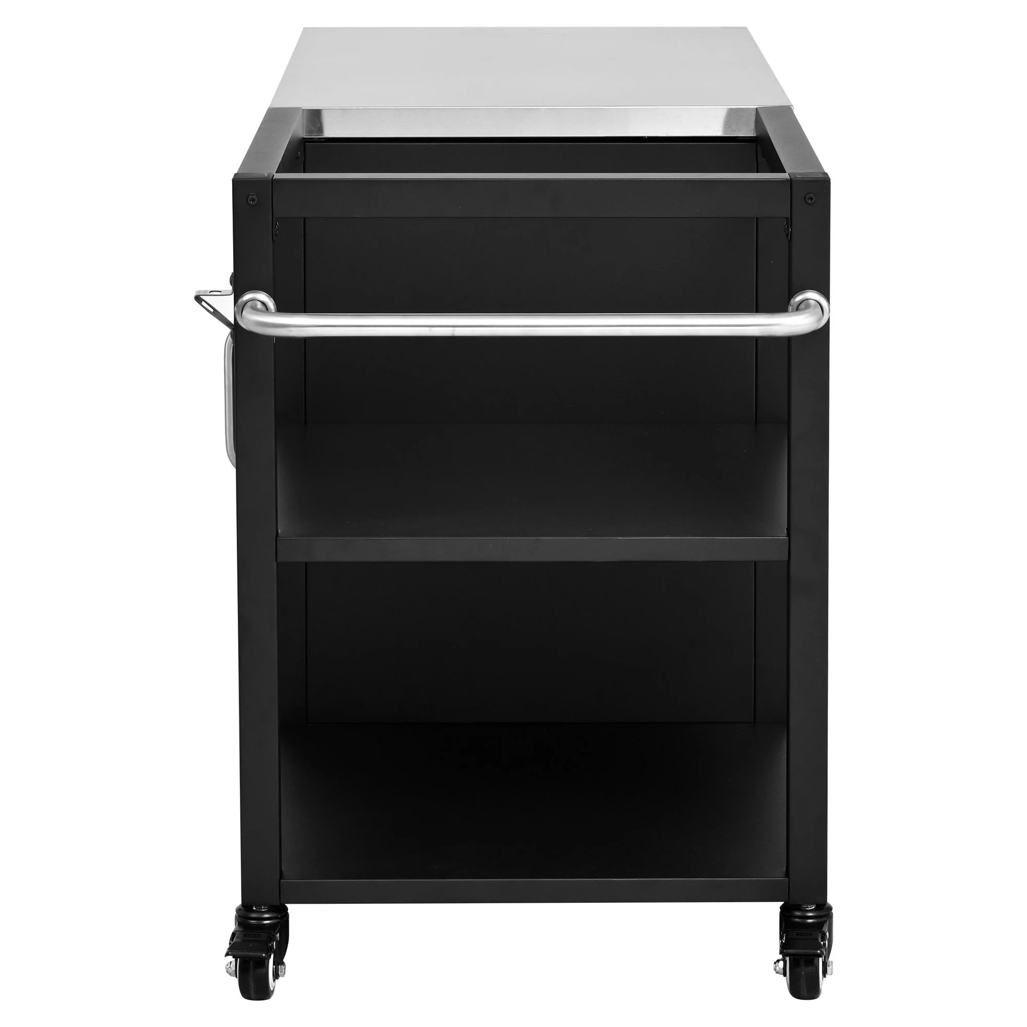 K&K 76.6' Outdoor Grill Cart with Storage Cabinet - Image 13