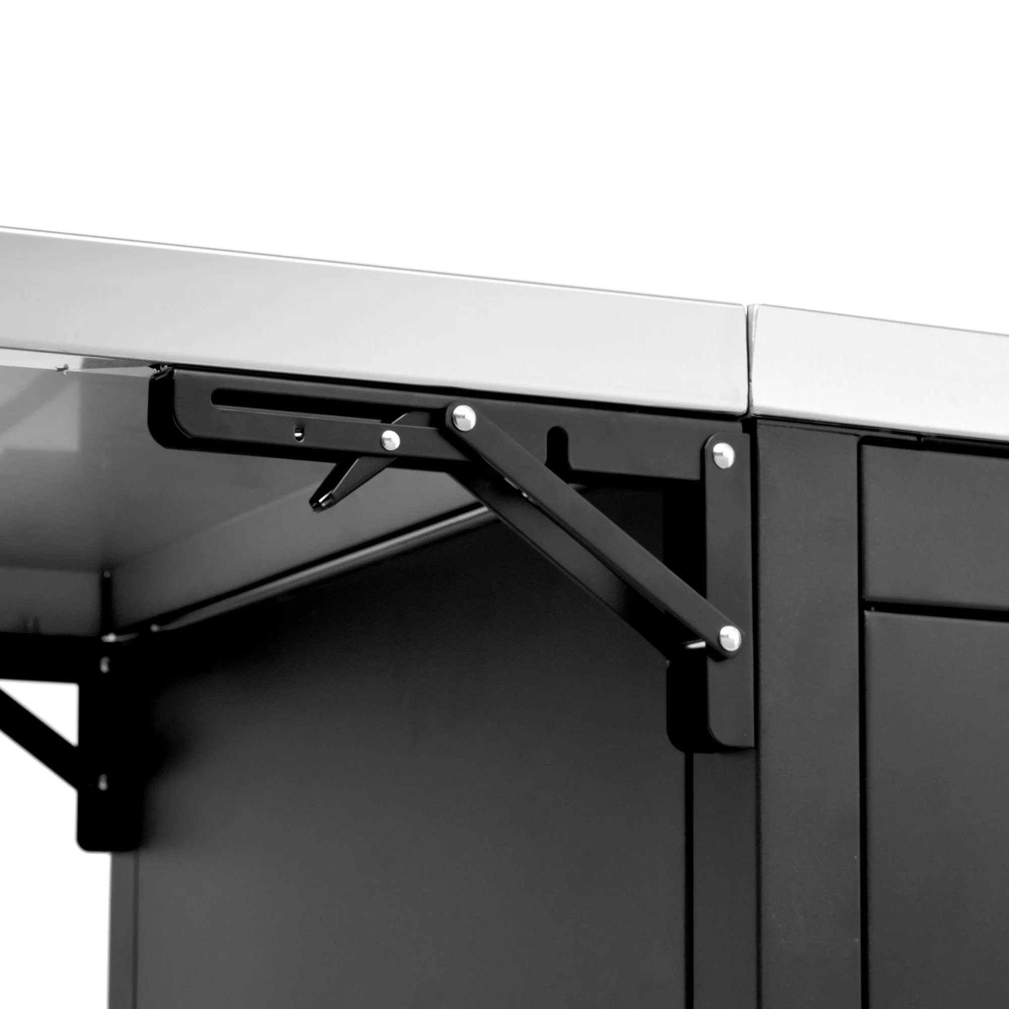 K&K 76.6' Outdoor Grill Cart with Storage Cabinet - Image 15