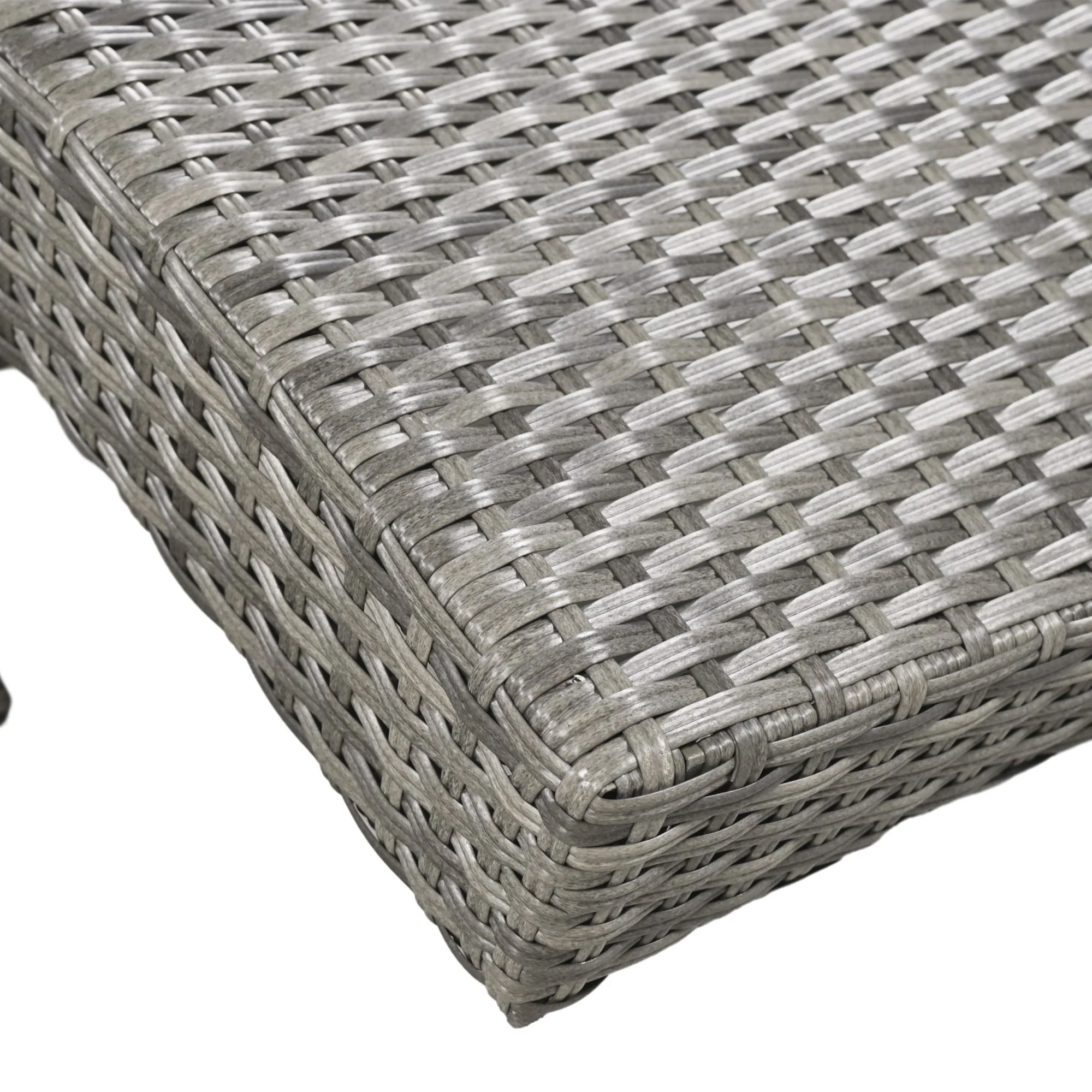 K&K 80'' Outdoor Wicker Chaise Lounge Chairs Set of 2 - Image 22