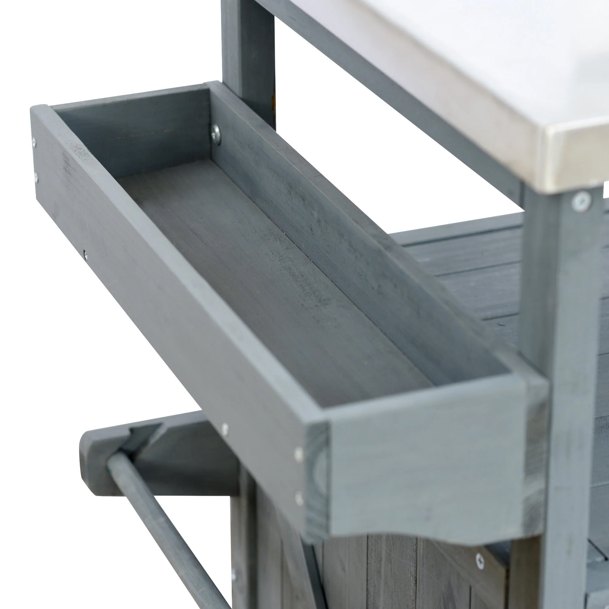 K&K Outdoor Kitchen Island, Rolling Bar Cart & Storage Cabinet - Image 20