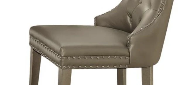 Kacela - Synthetic Leather Side Chair (Set of 2) - Champagne - Image 2