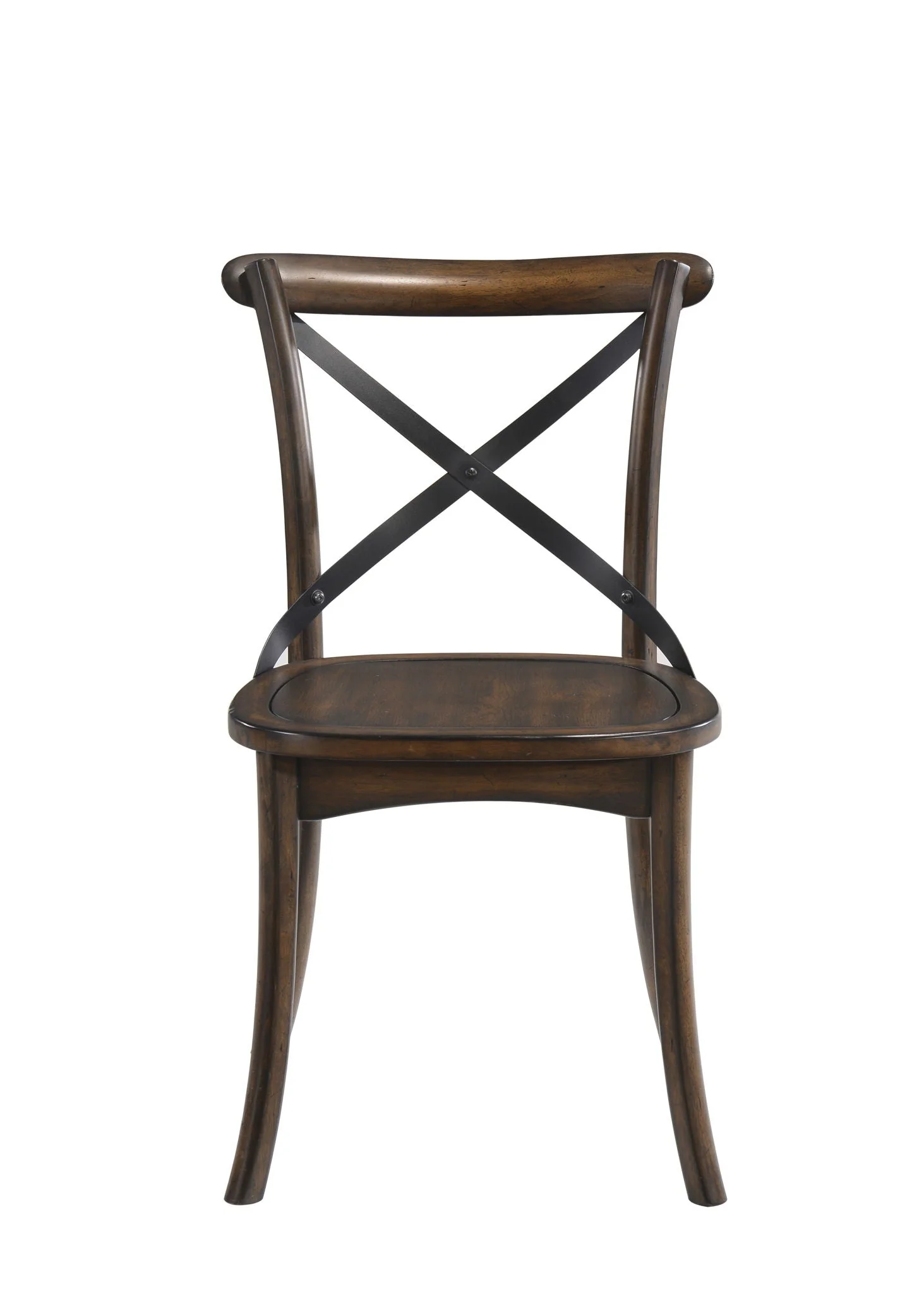 Kaelyn - Metal Side Chair (Set of 2) - Dark Oak - Image 2