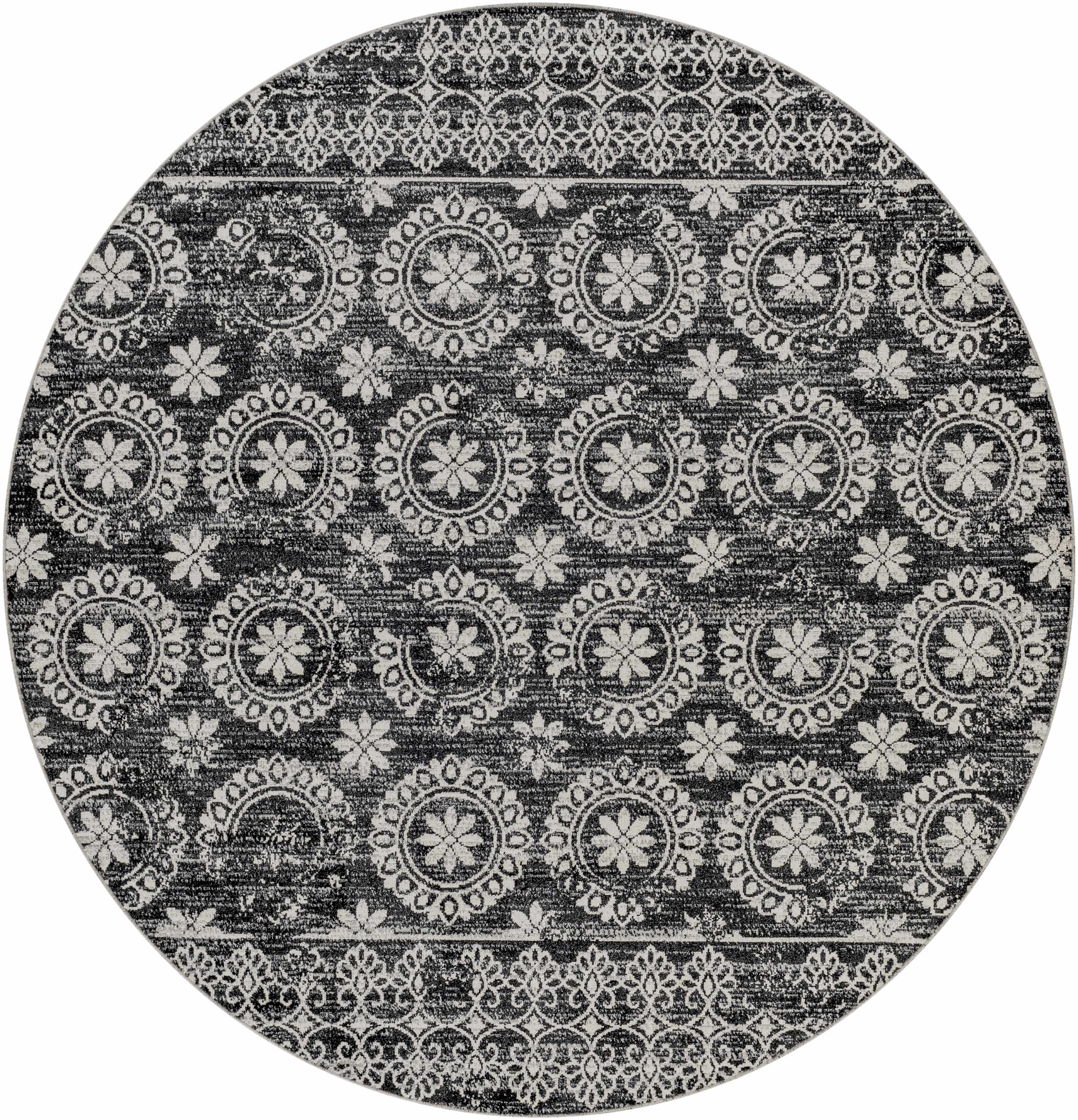 Kahraman Black & White Washable Rug - Image 17