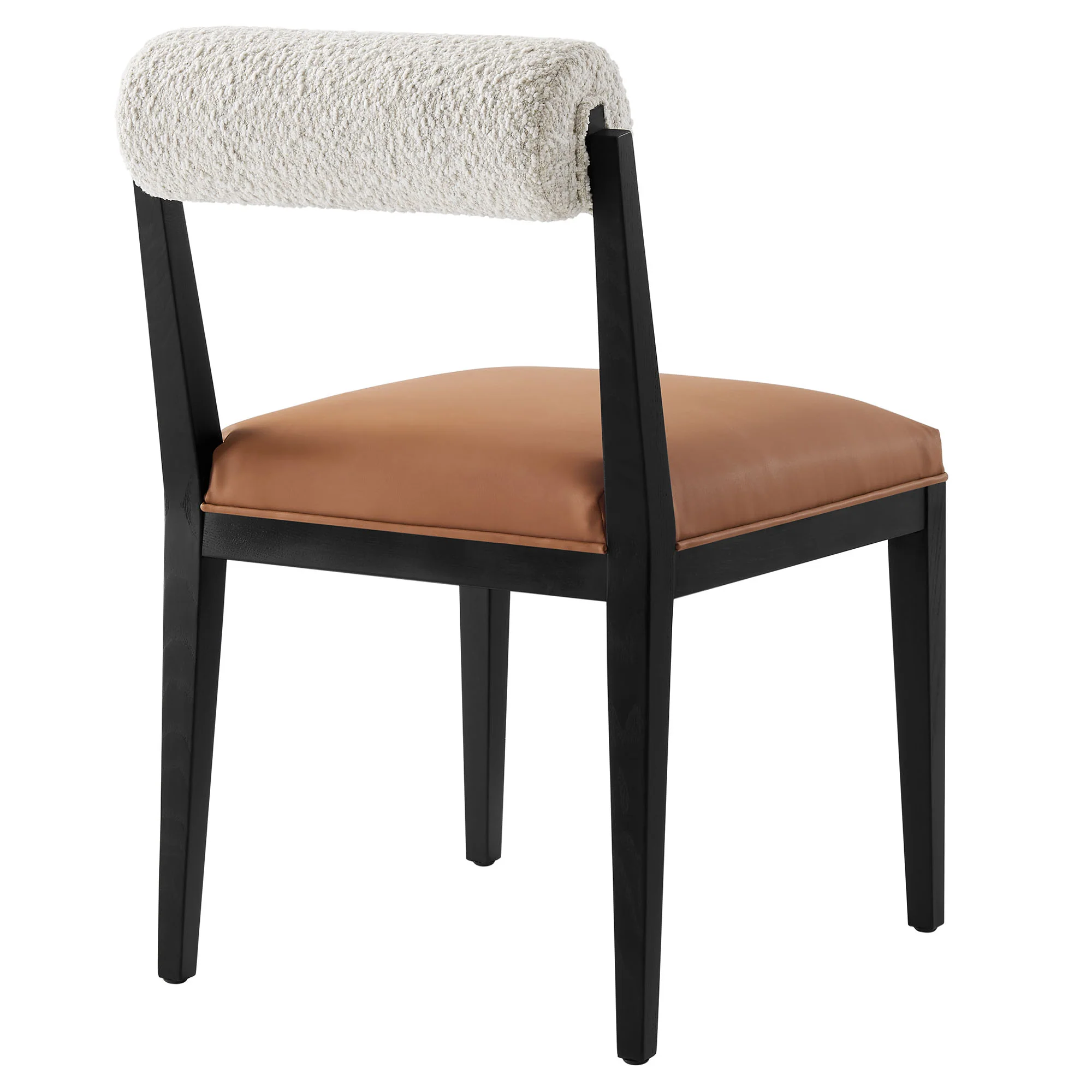 Kai Boucle and Vegan Leather Dining Chair by Modway - Image 5