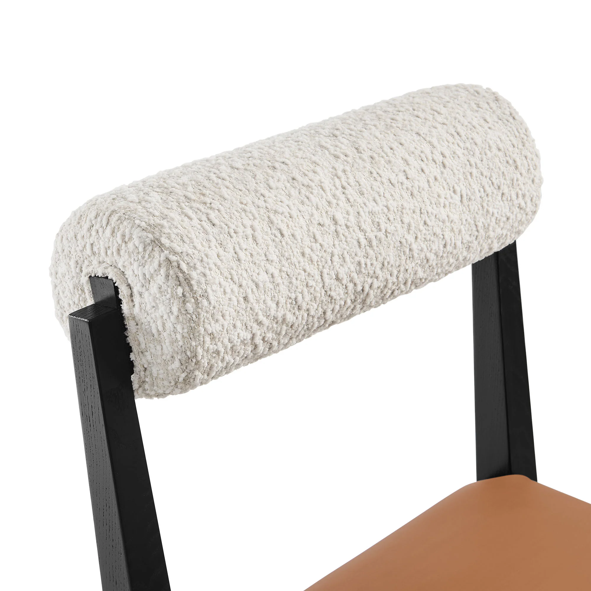 Kai Boucle and Vegan Leather Dining Chair by Modway - Image 7