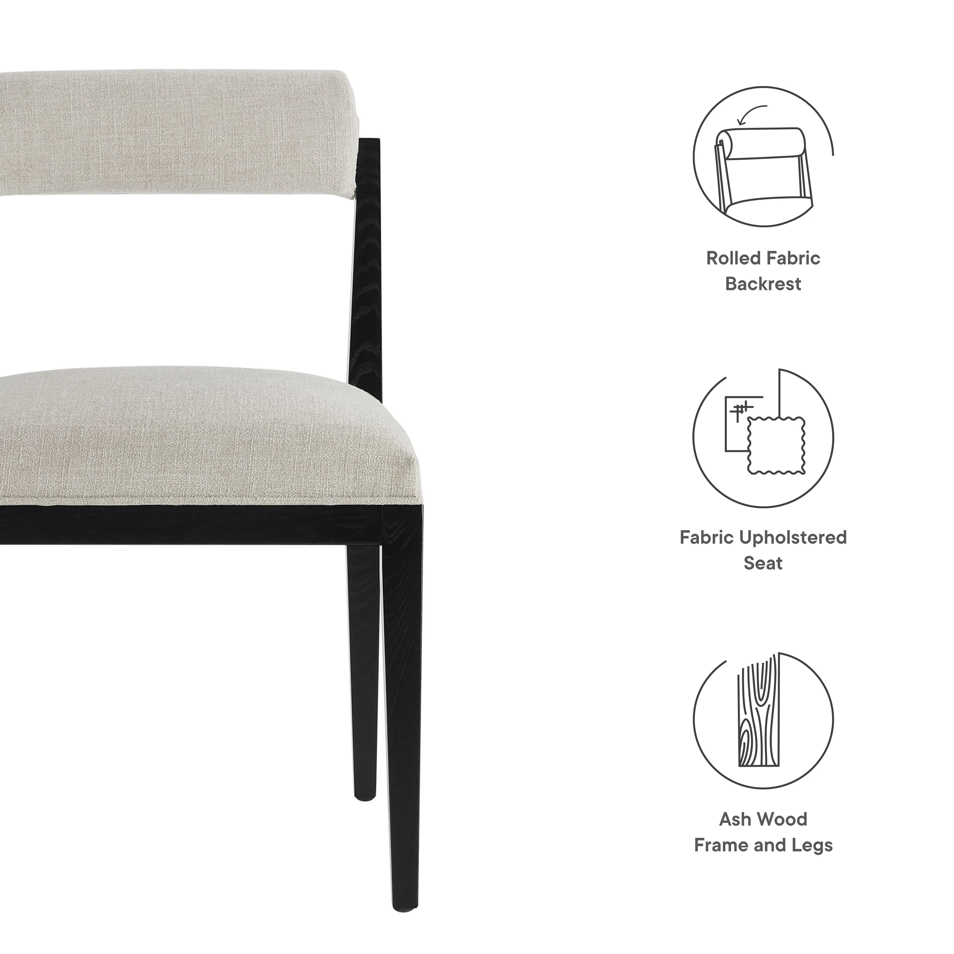 Kai Fabric Dining Chair by Modway - Image 3