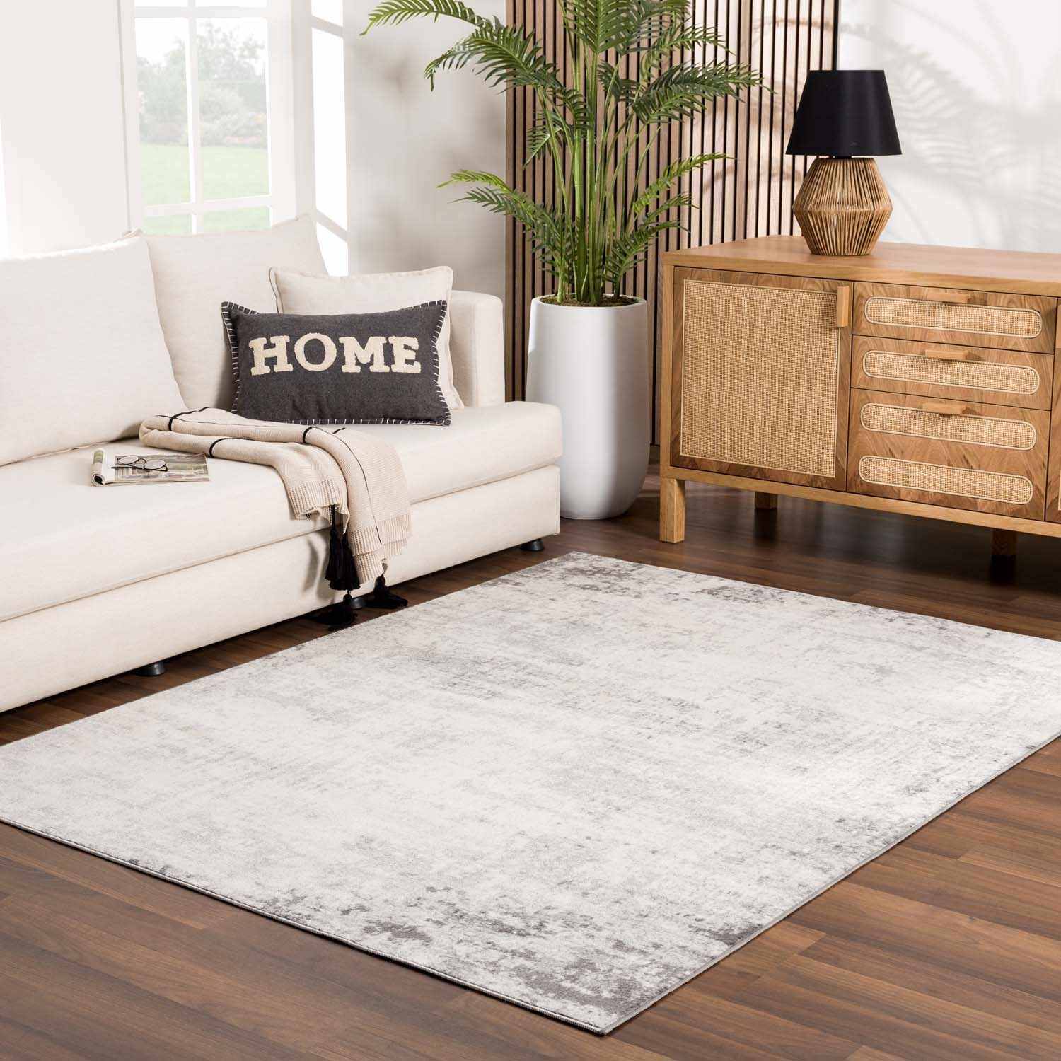 Kalanganan Abstract Gray Rug - Clearance - Image 2