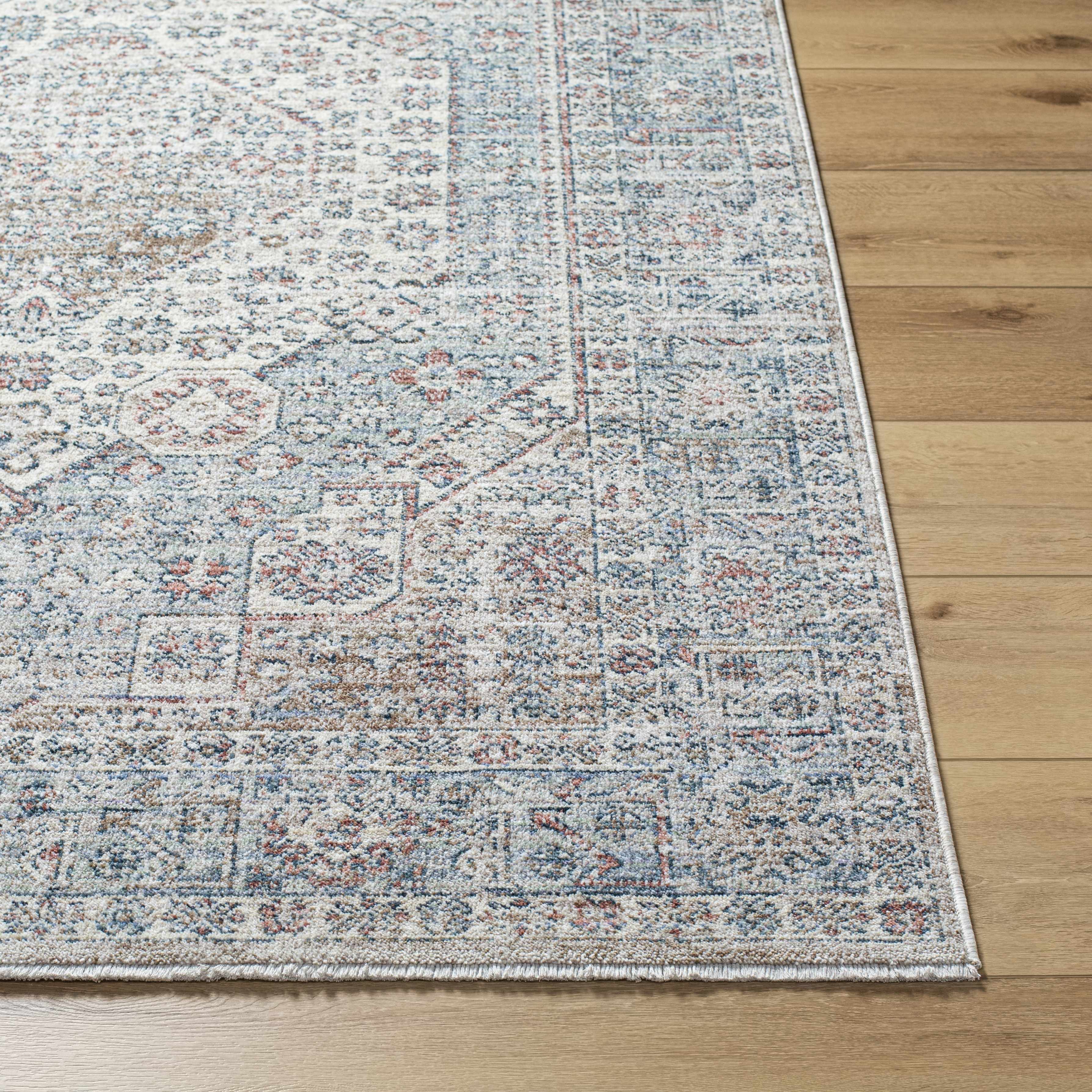 Kalei Beige & Blue Area Rug - Clearance - Image 4