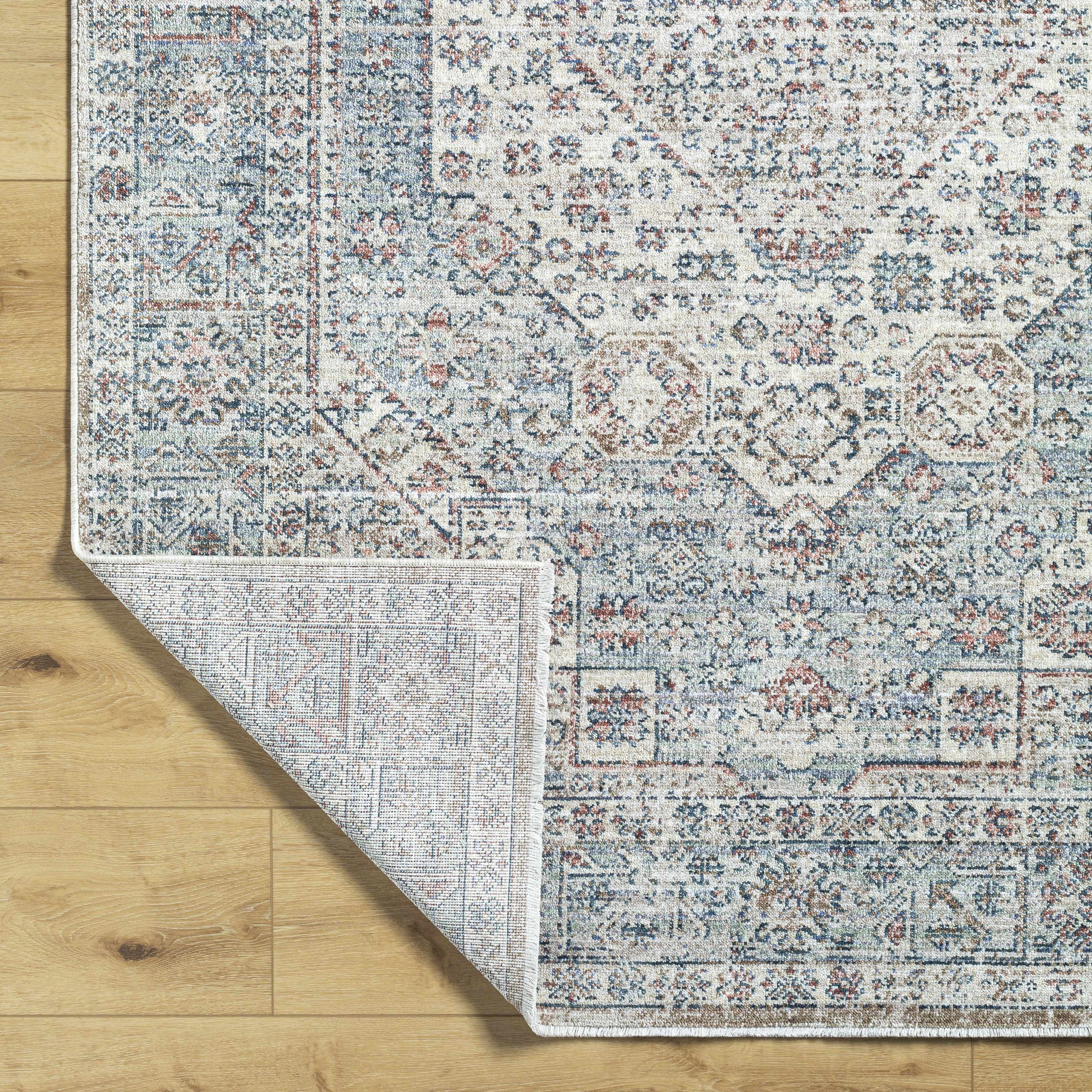 Kalei Beige & Blue Area Rug - Clearance - Image 5