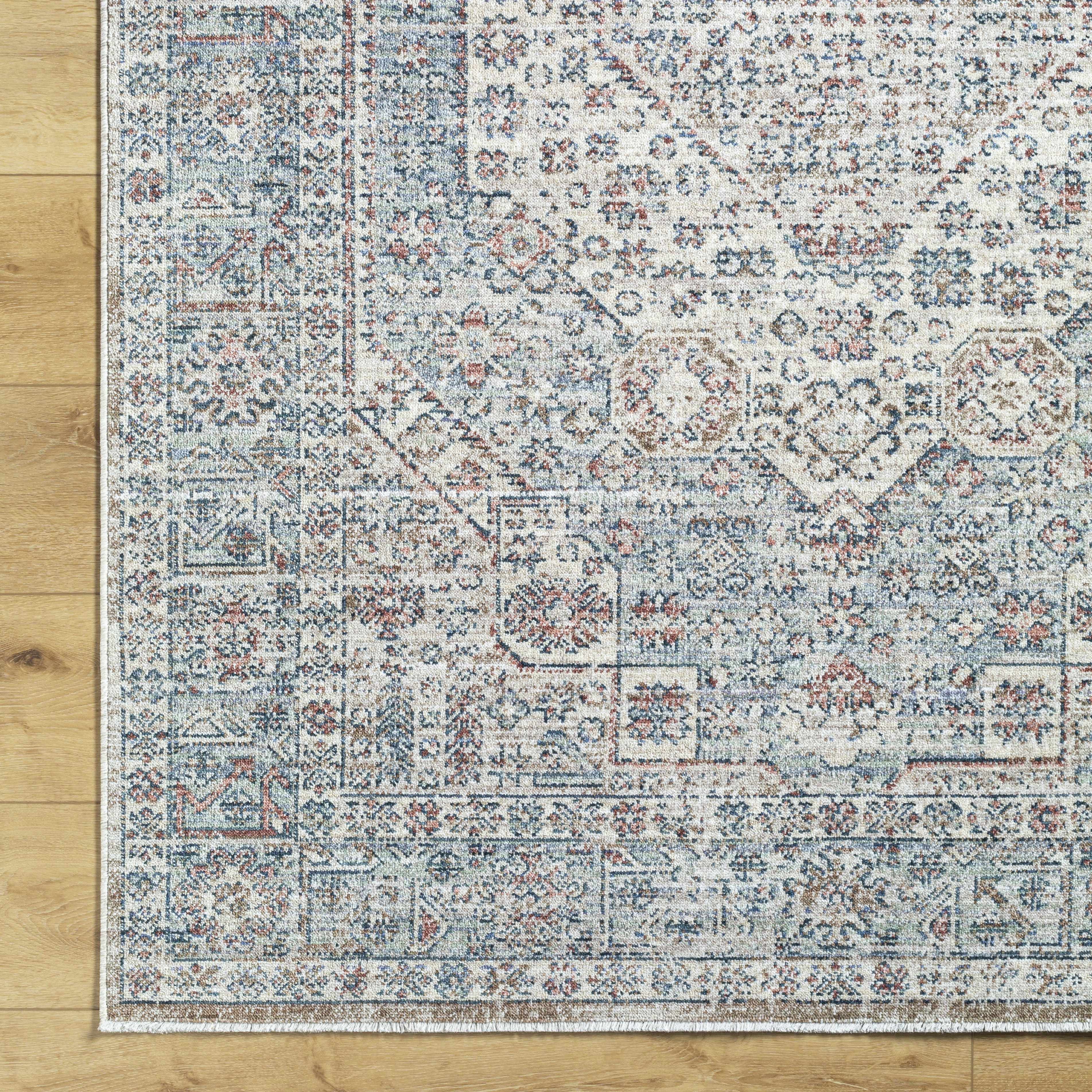 Kalei Beige & Blue Area Rug - Clearance - Image 7
