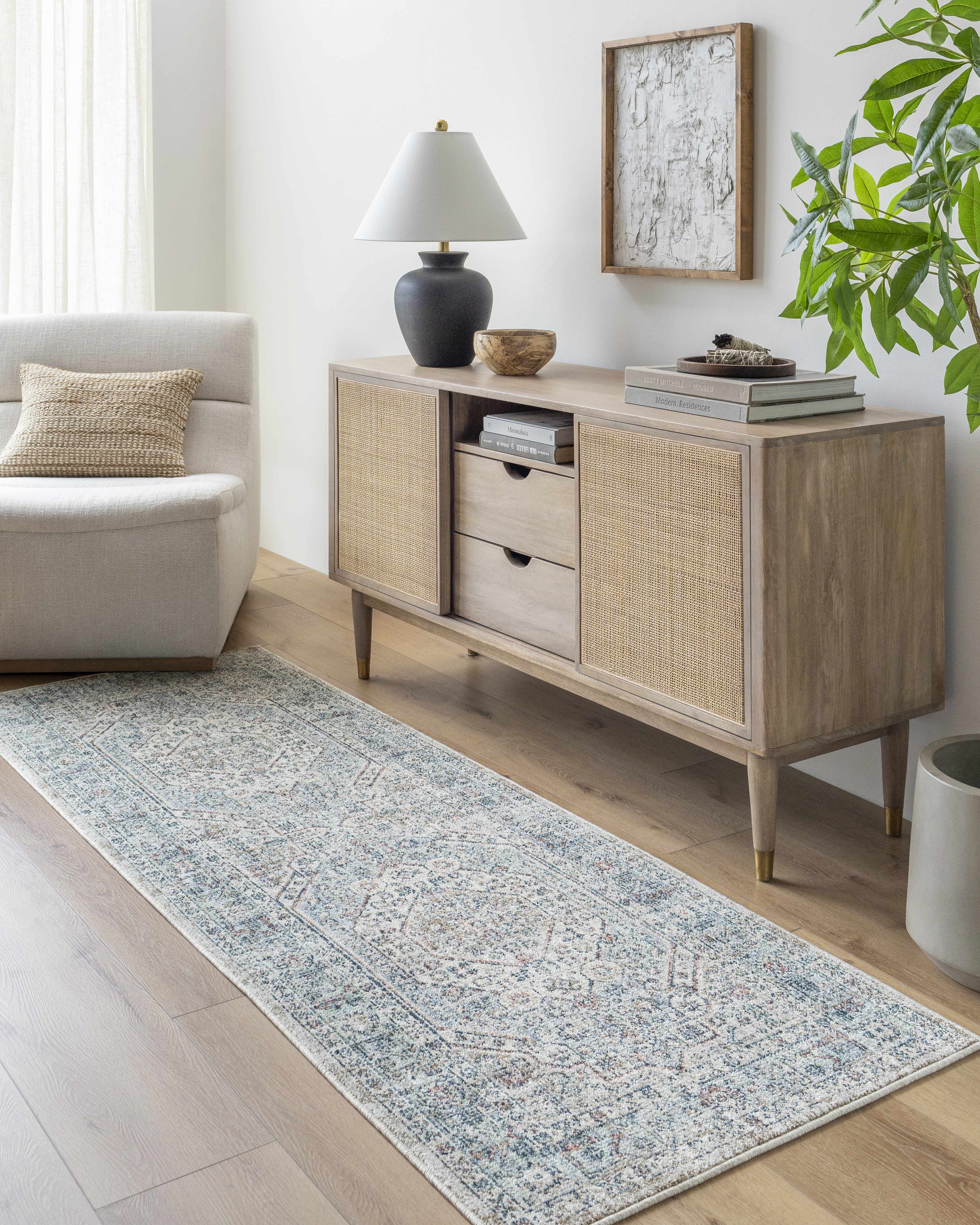 Kalei Beige & Blue Area Rug - Clearance - Image 8