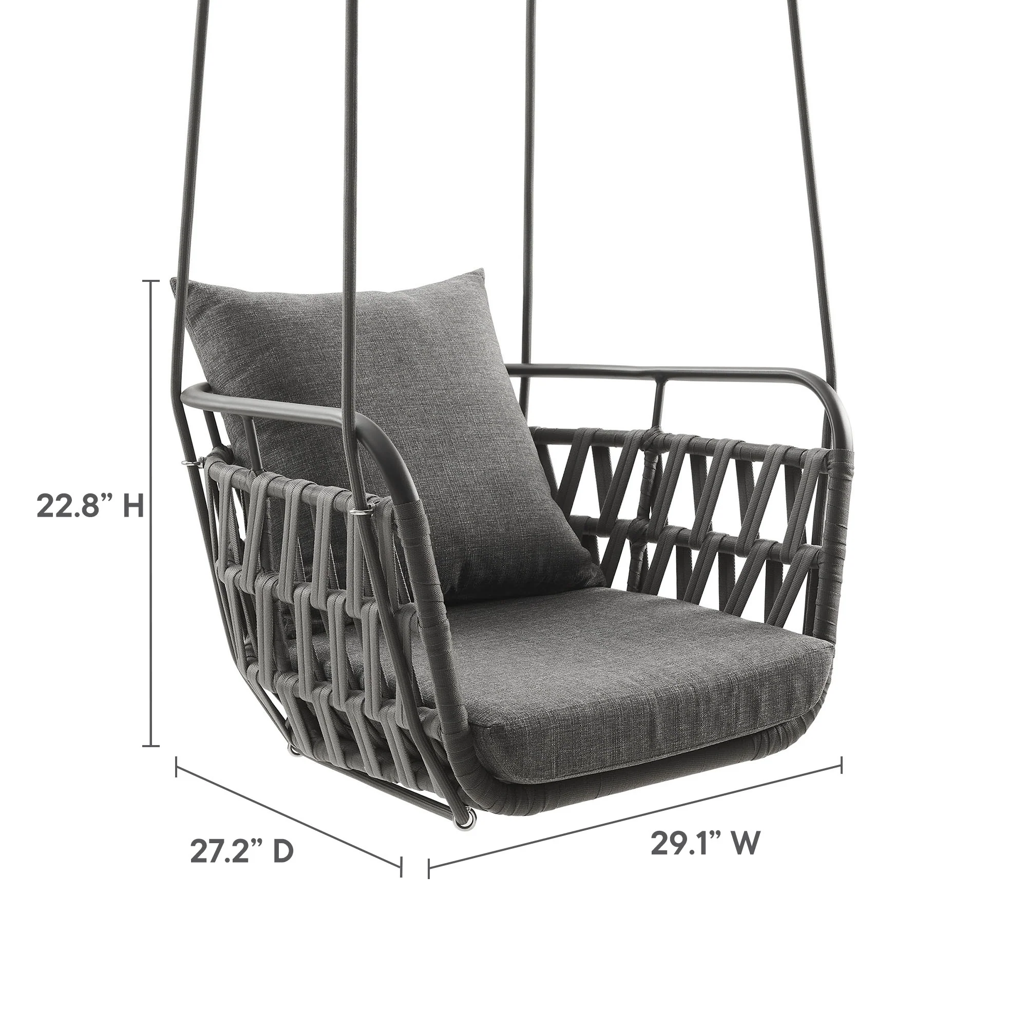 Kaliah Outdoor Patio Aluminum Swing Chair by Modway - Image 12