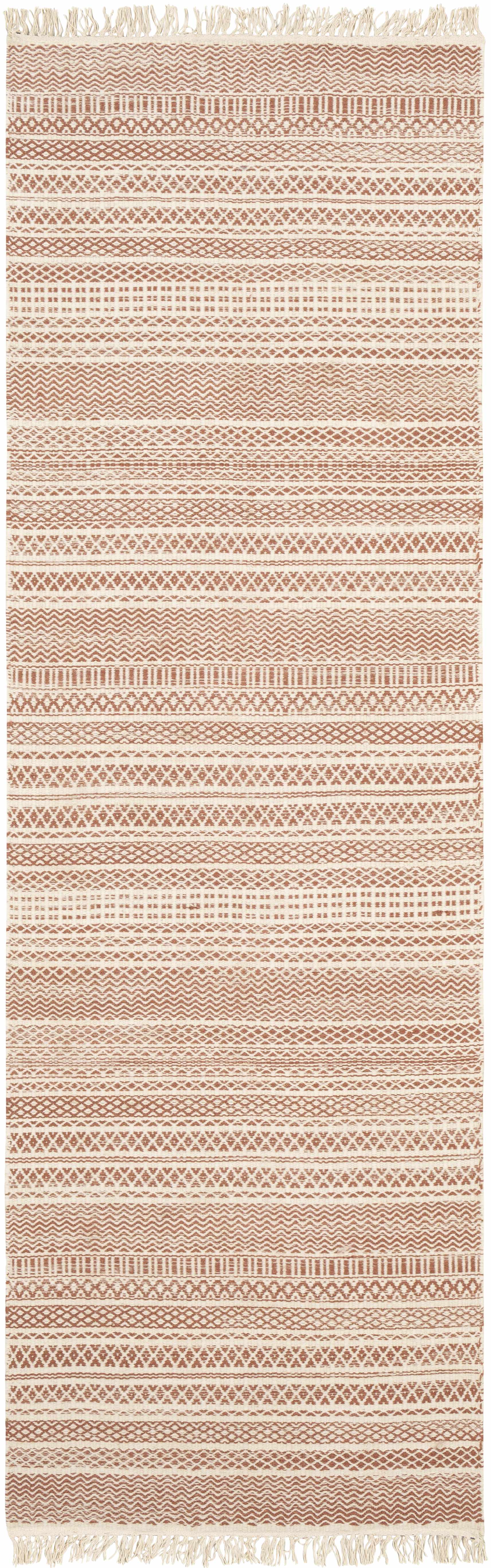 Kalinga Red/Cream Flatweave Wool Rug - Clearance - Image 3