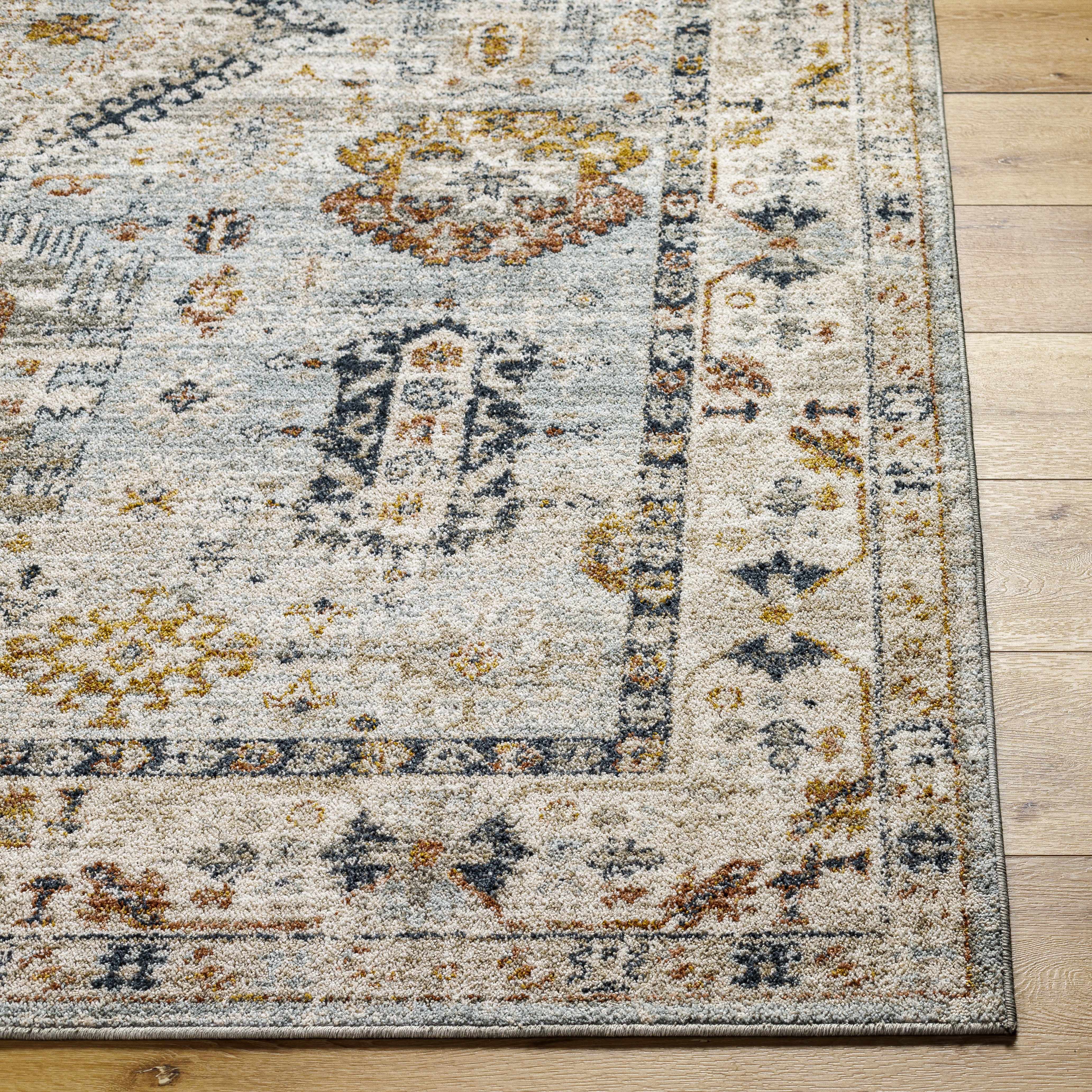 Kamau Cream & Blue Area Rug - Clearance - Image 3