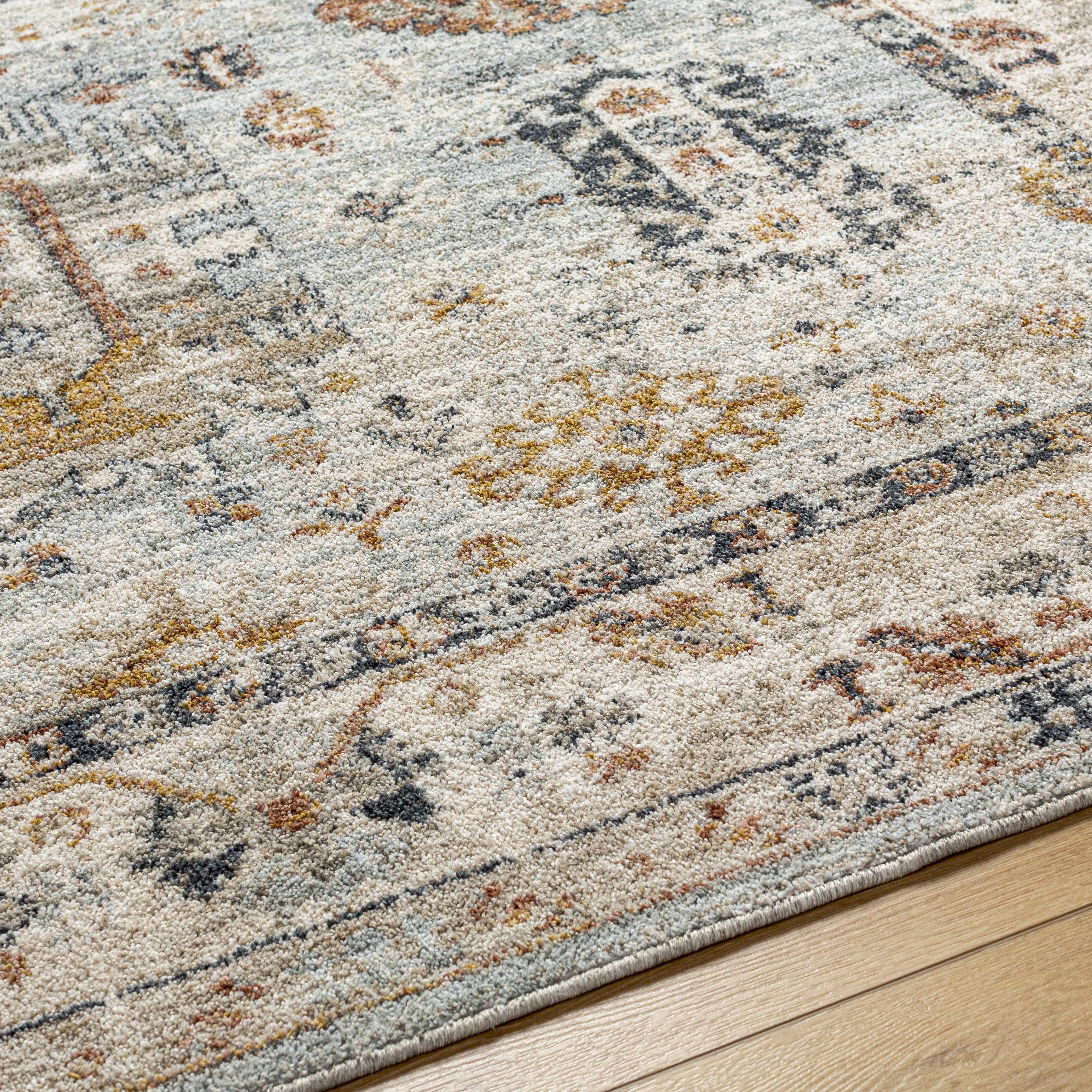 Kamau Cream & Blue Area Rug - Clearance - Image 5