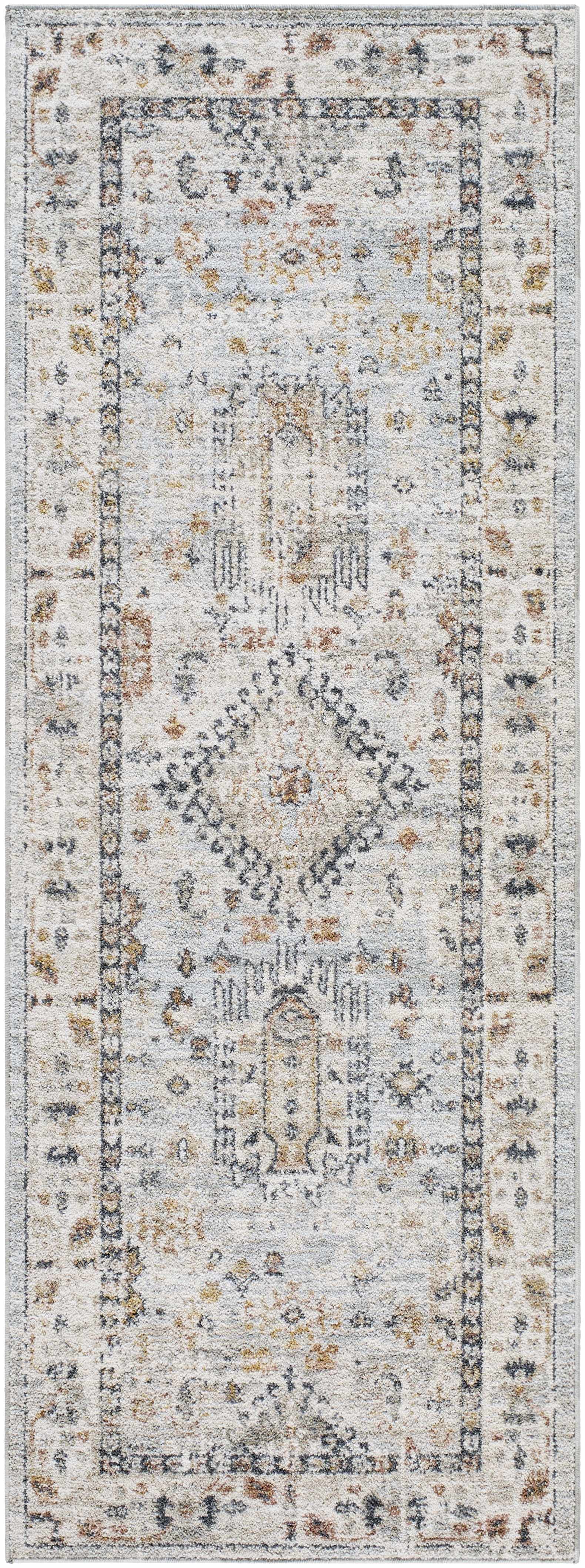 Kamau Cream & Blue Area Rug - Clearance - Image 9