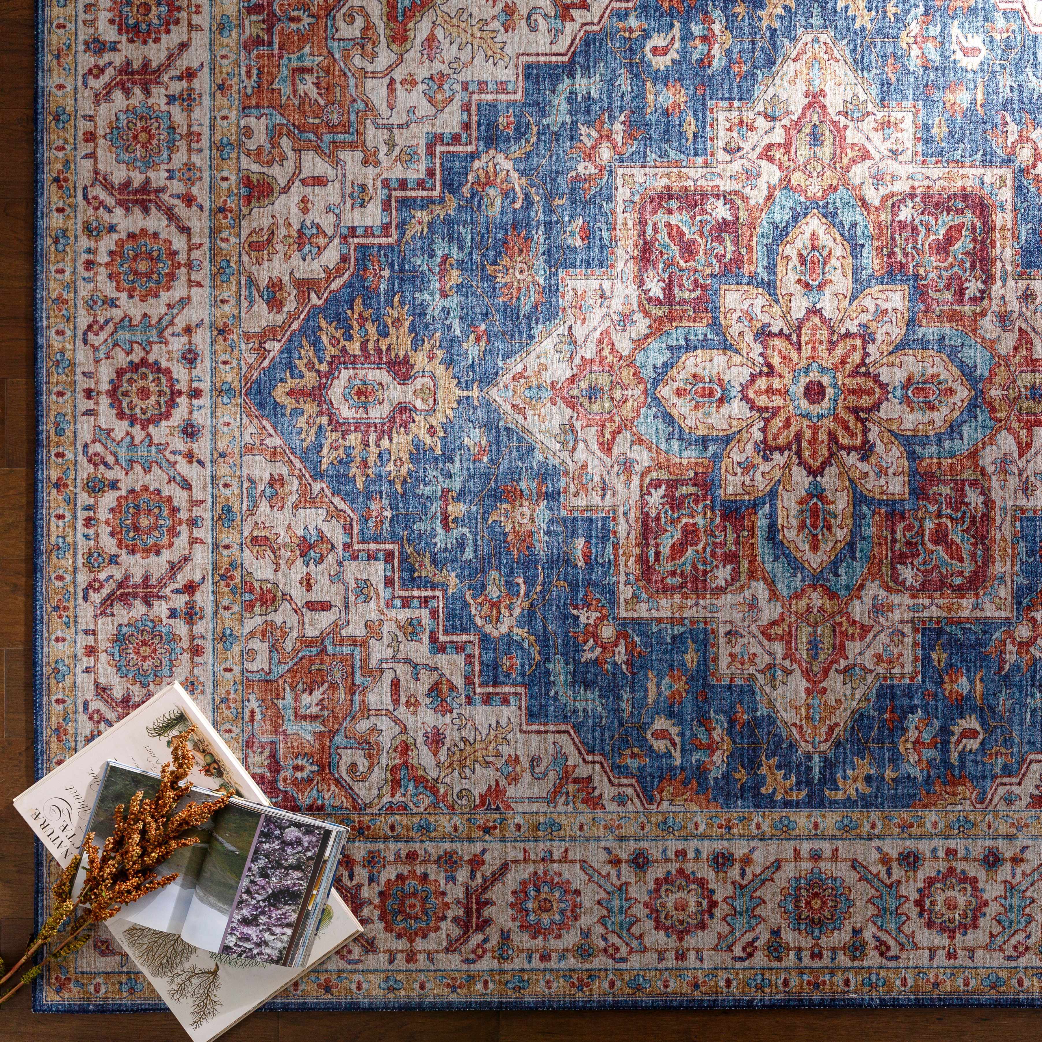 Kapaa Blue Medallion Rug - Clearance - Image 12