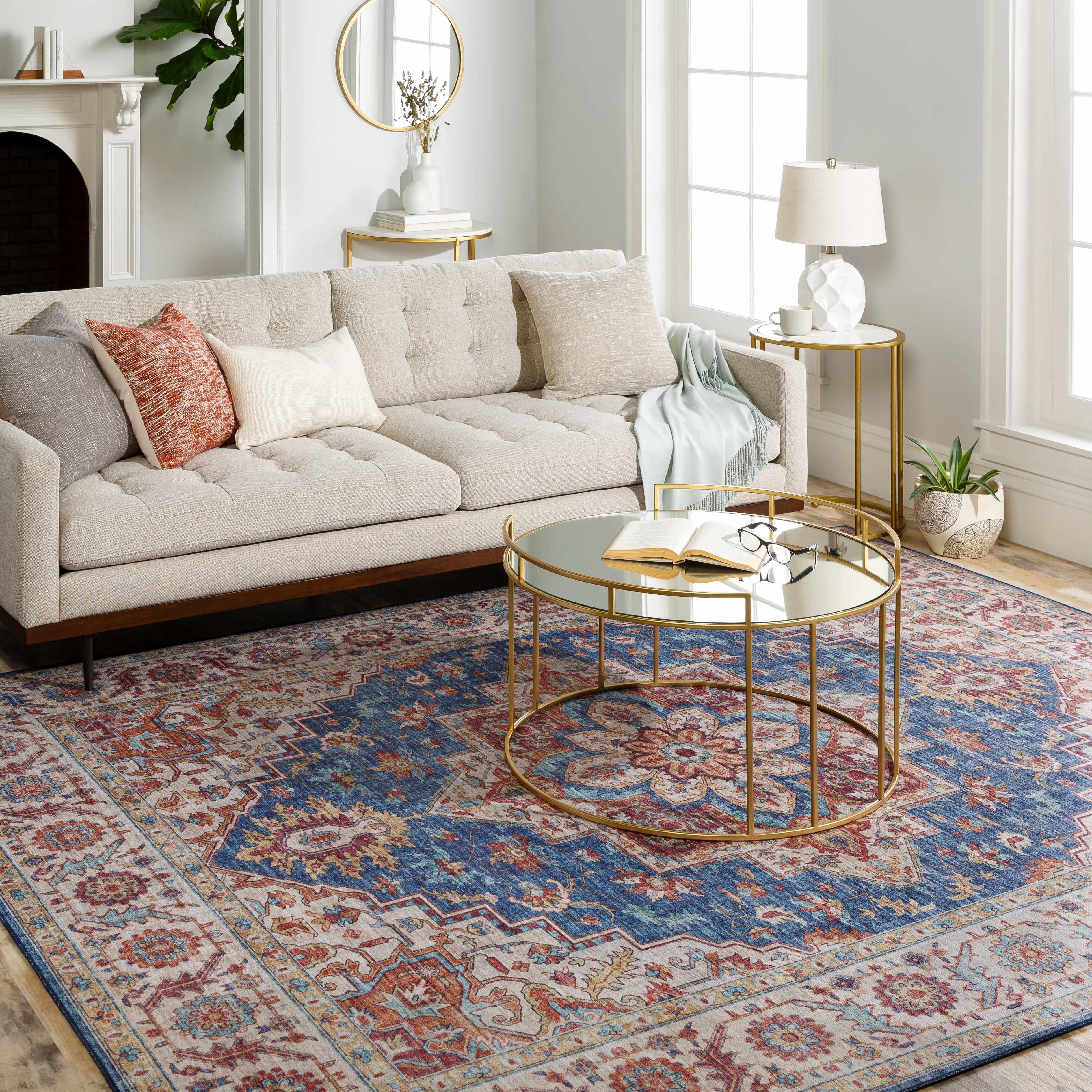 Kapaa Blue Medallion Rug - Clearance - Image 13