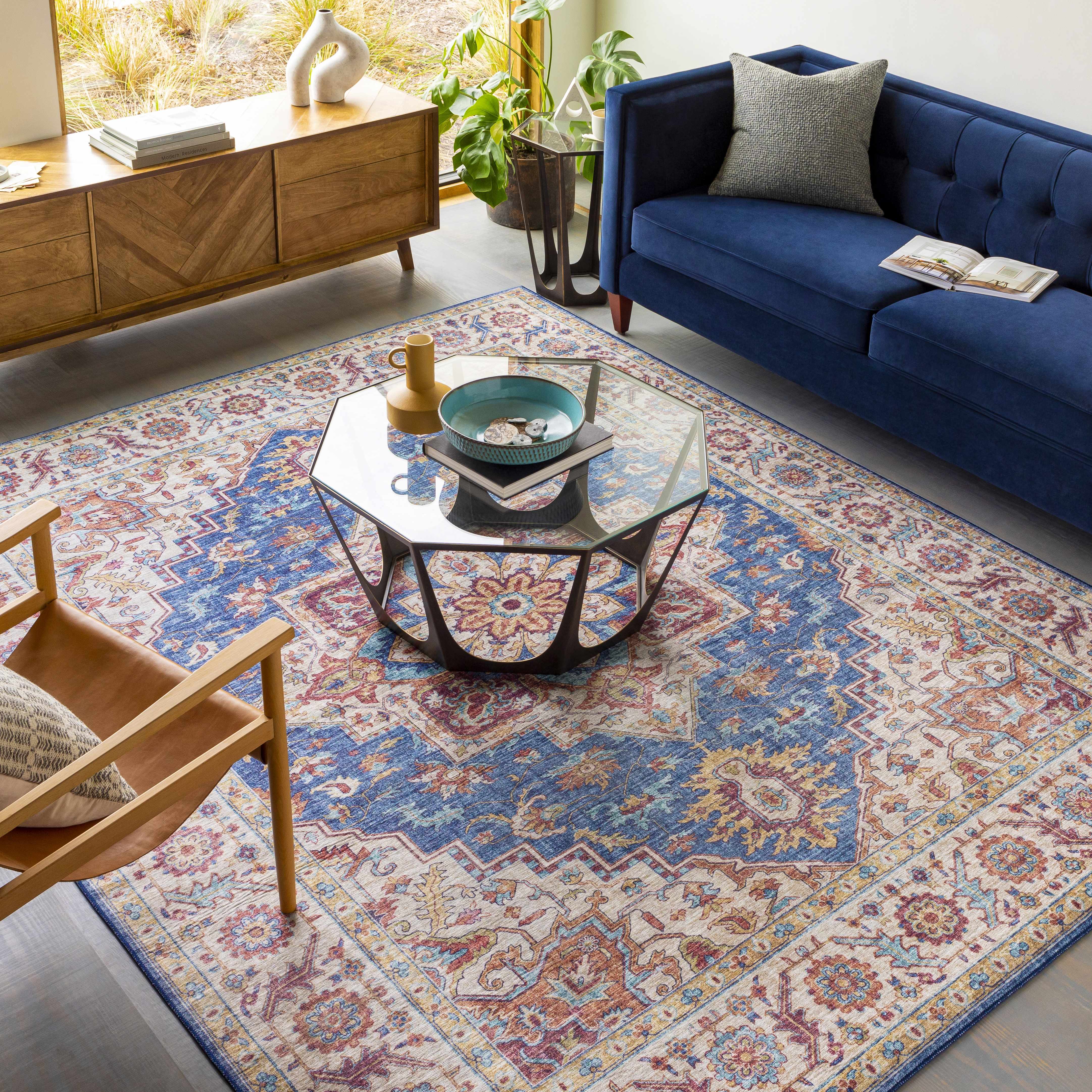 Kapaa Blue Medallion Rug - Clearance - Image 14