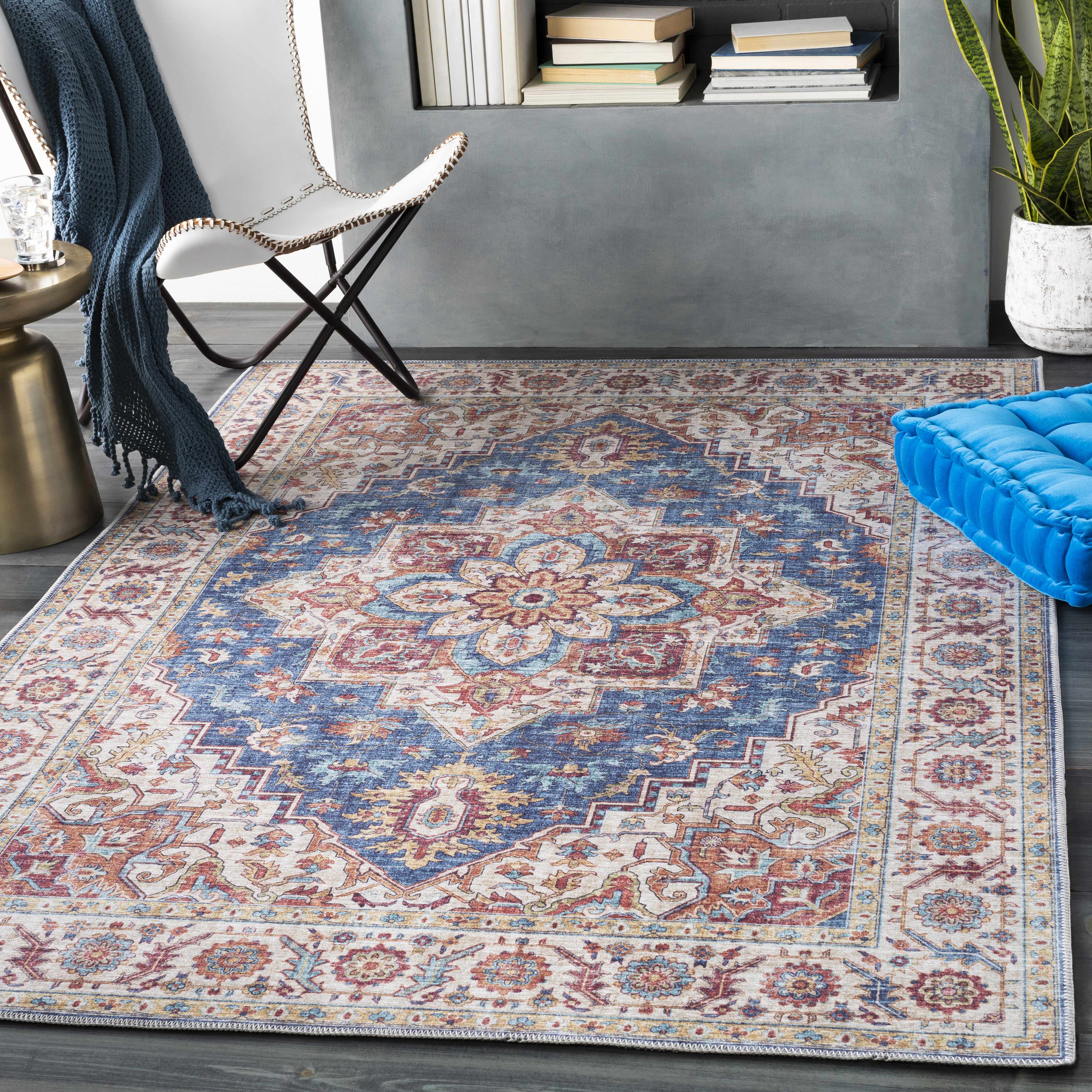 Kapaa Blue Medallion Rug - Clearance - Image 2