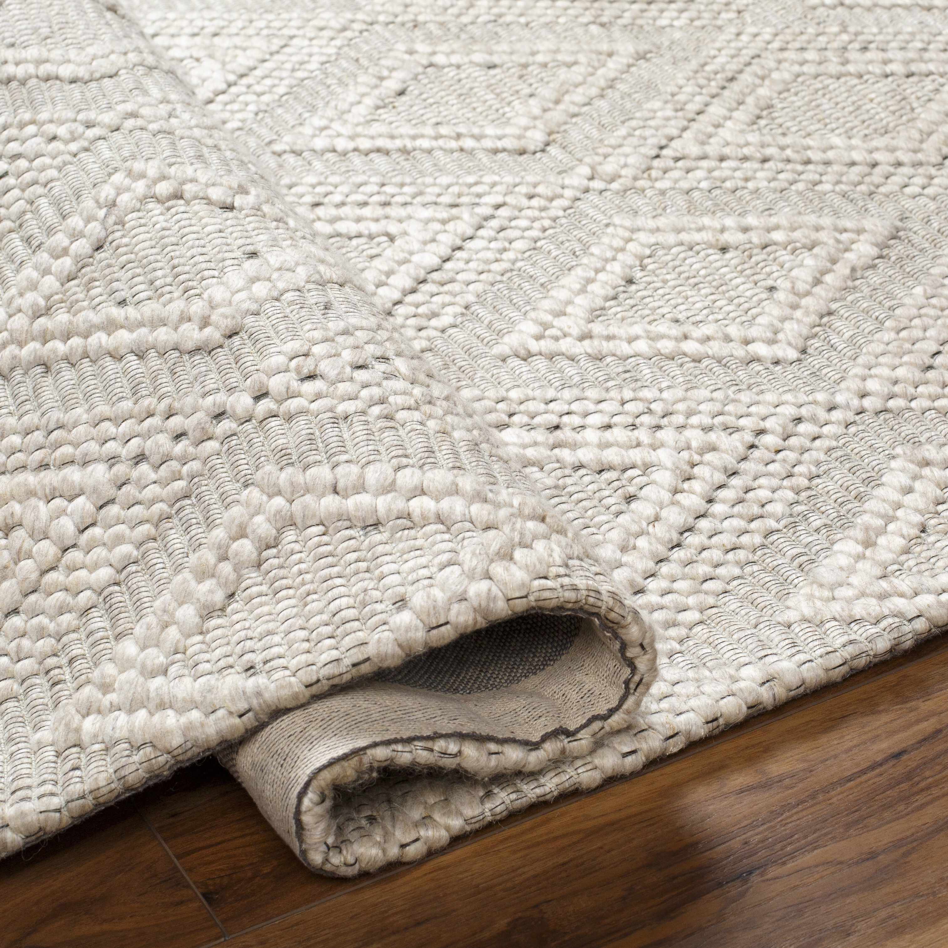 Kasib Beige Hand Woven Area Rug - Clearance - Image 5