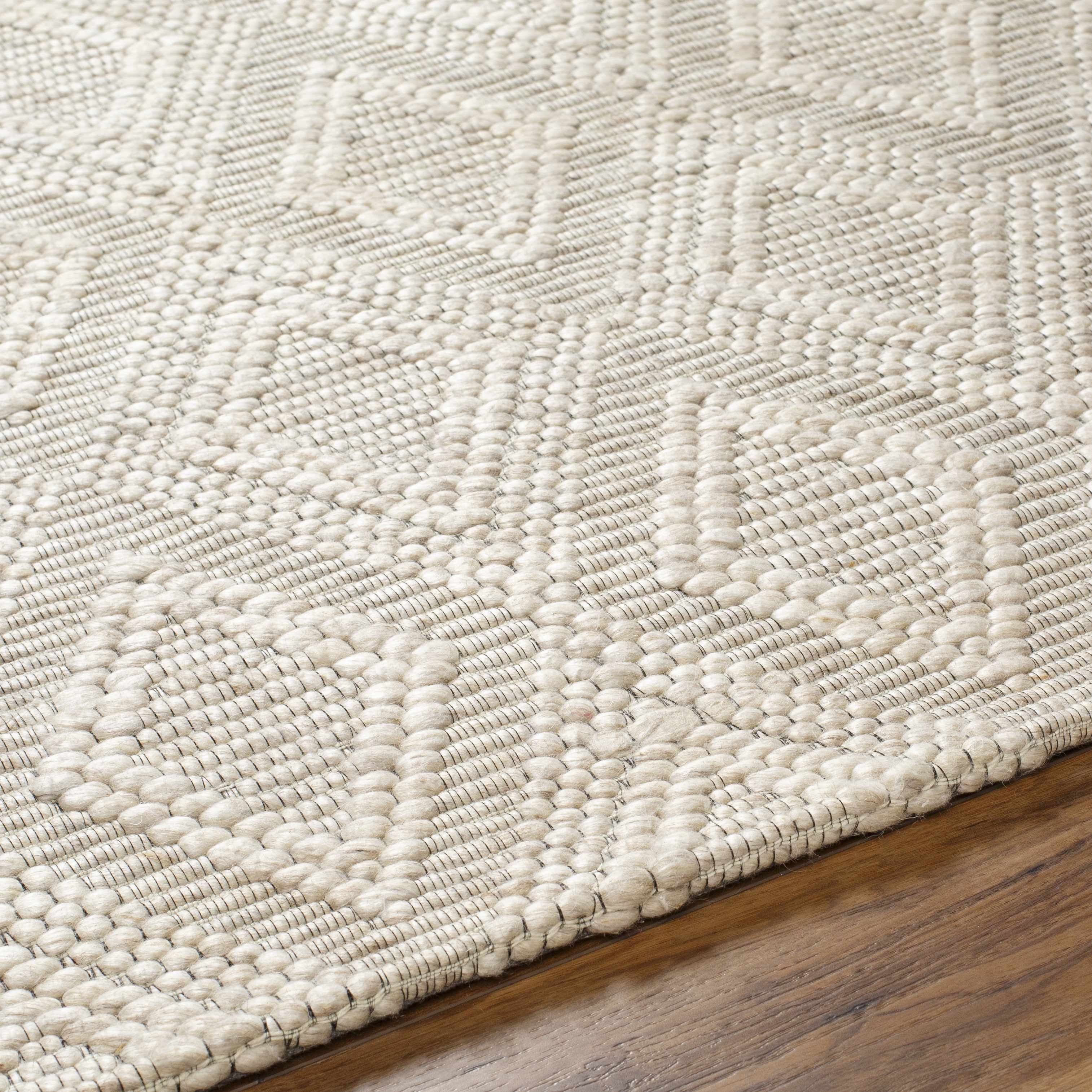 Kasib Beige Hand Woven Area Rug - Clearance - Image 6