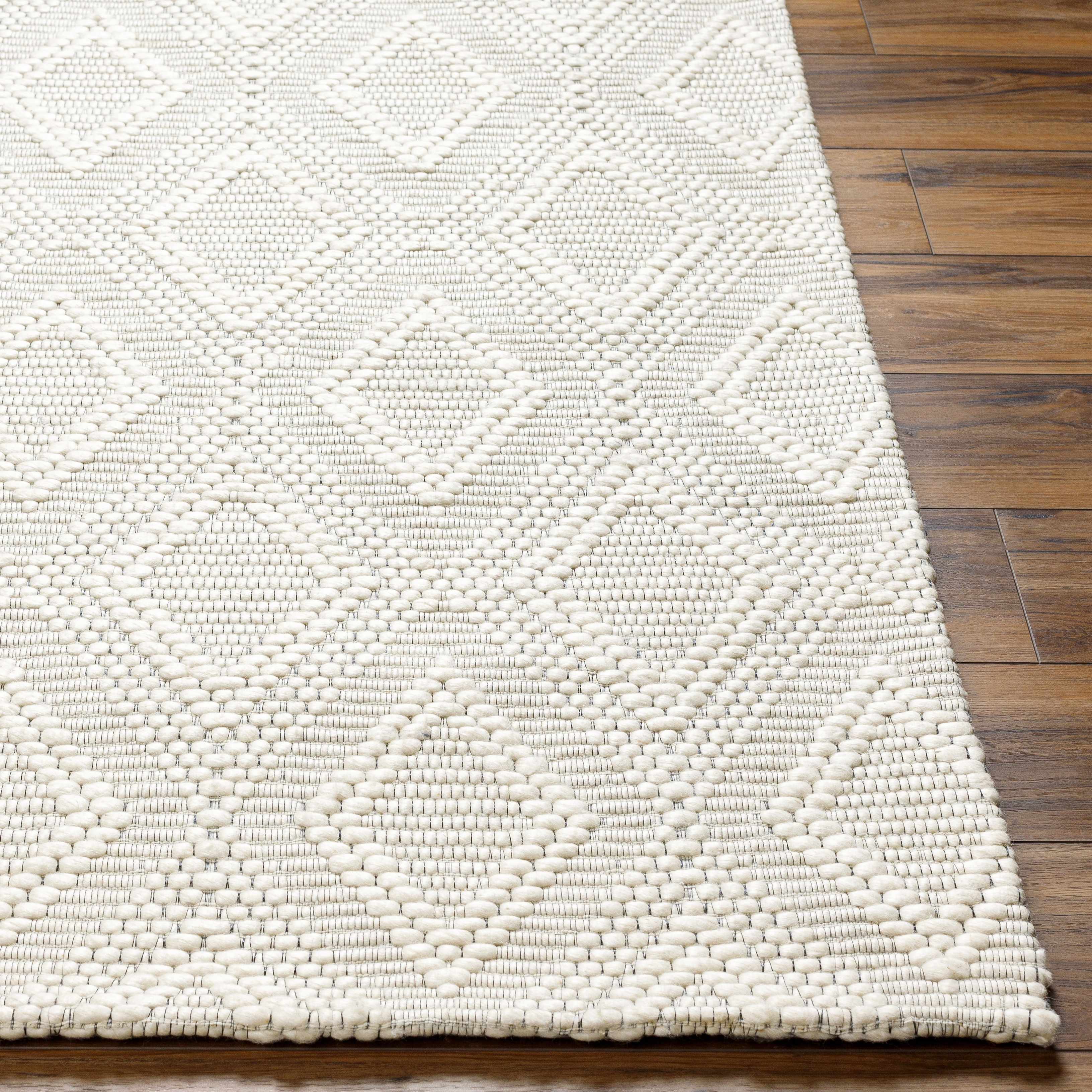 Kasib Cream Hand Woven Area Rug - Clearance - Image 3