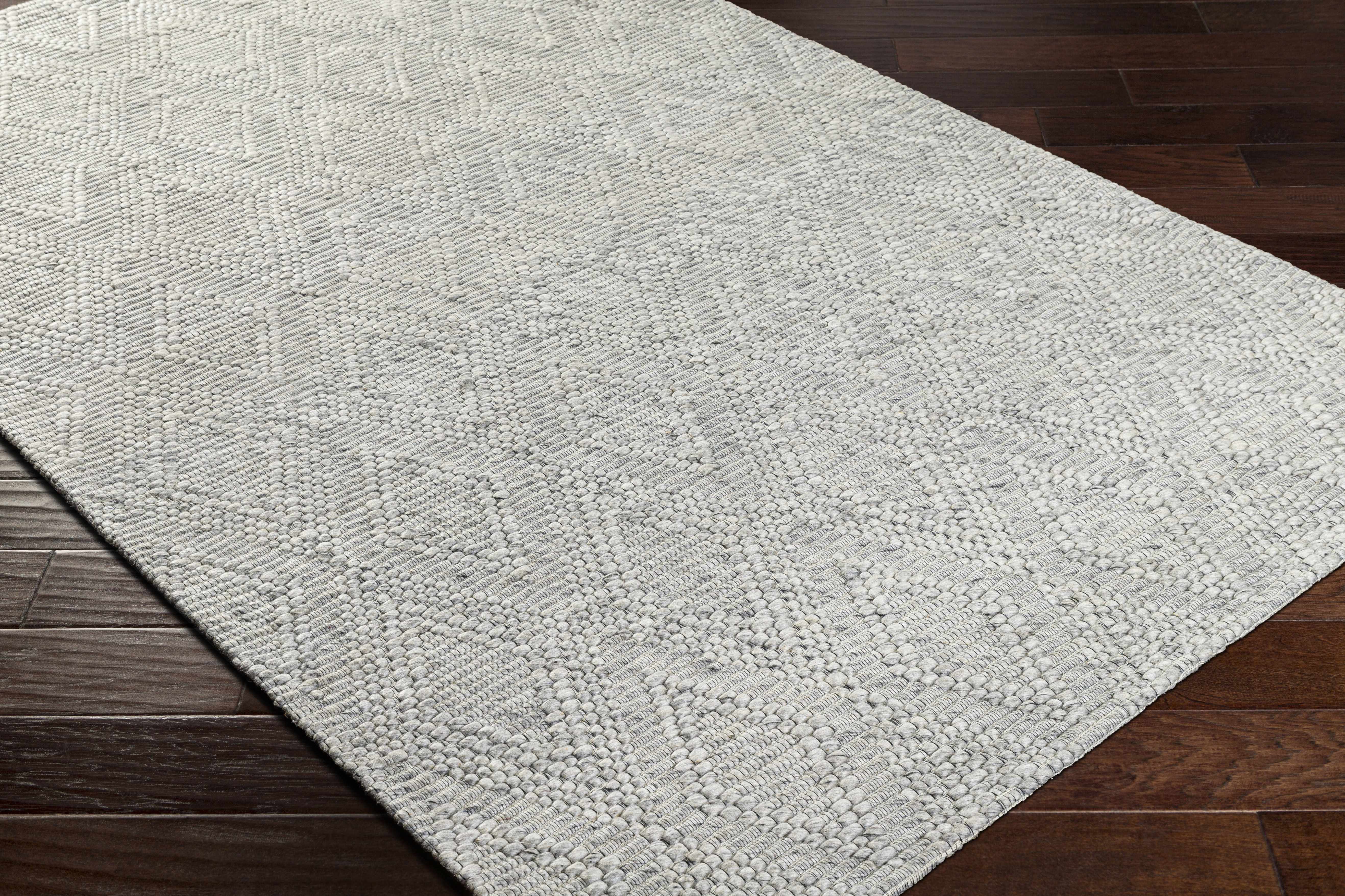 Kasib Gray Hand Woven Area Rug - Clearance - Image 4
