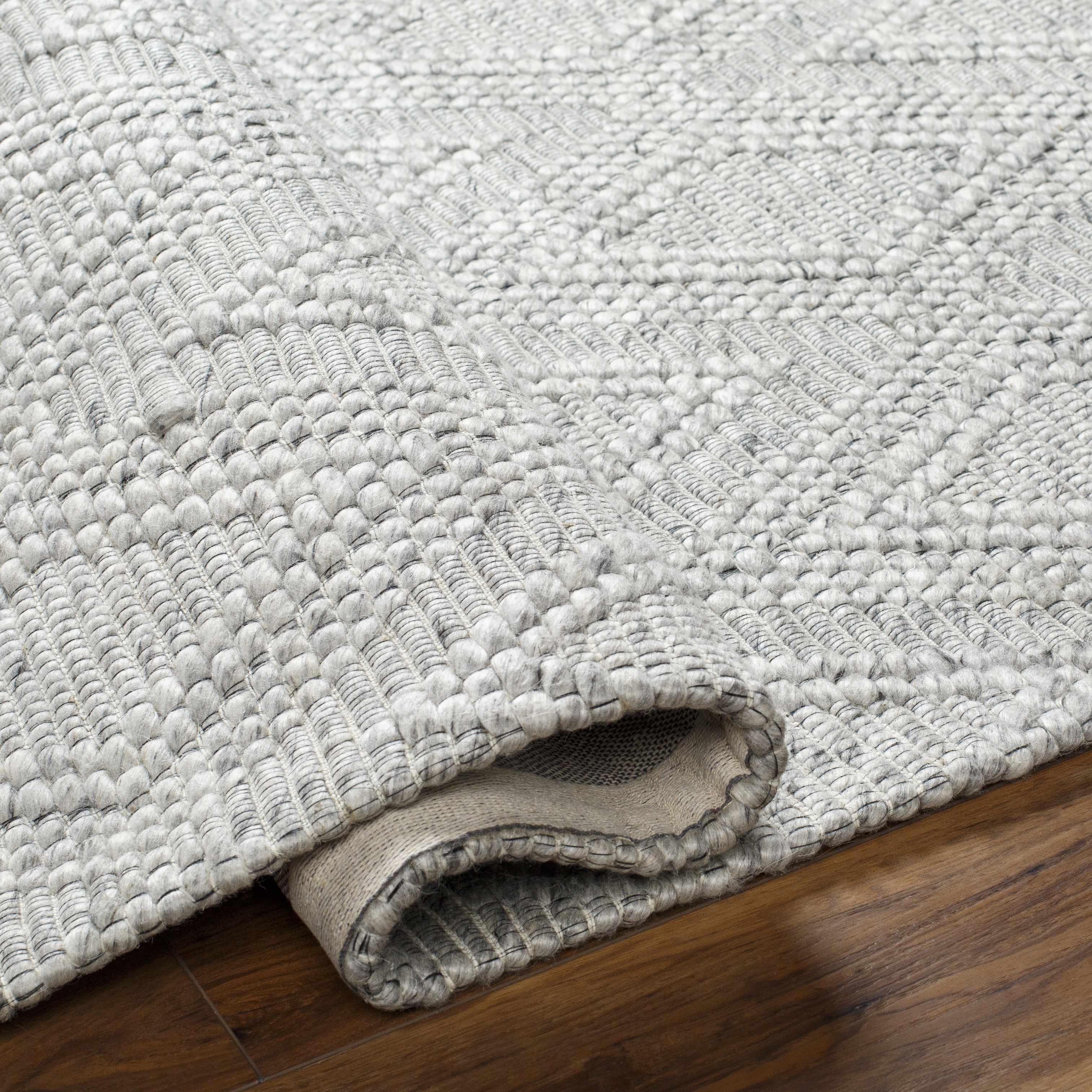 Kasib Gray Hand Woven Area Rug - Clearance - Image 5