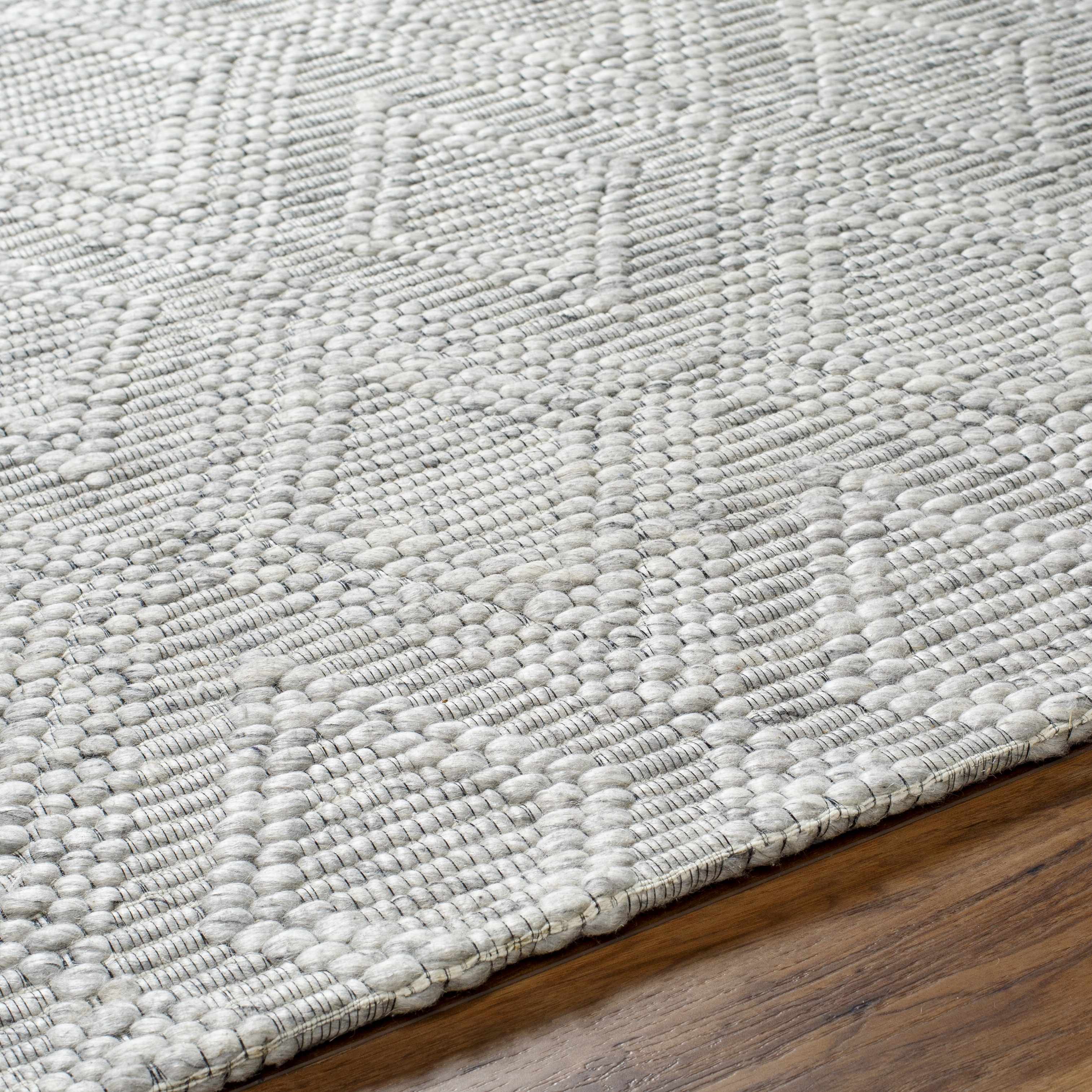 Kasib Gray Hand Woven Area Rug - Clearance - Image 6