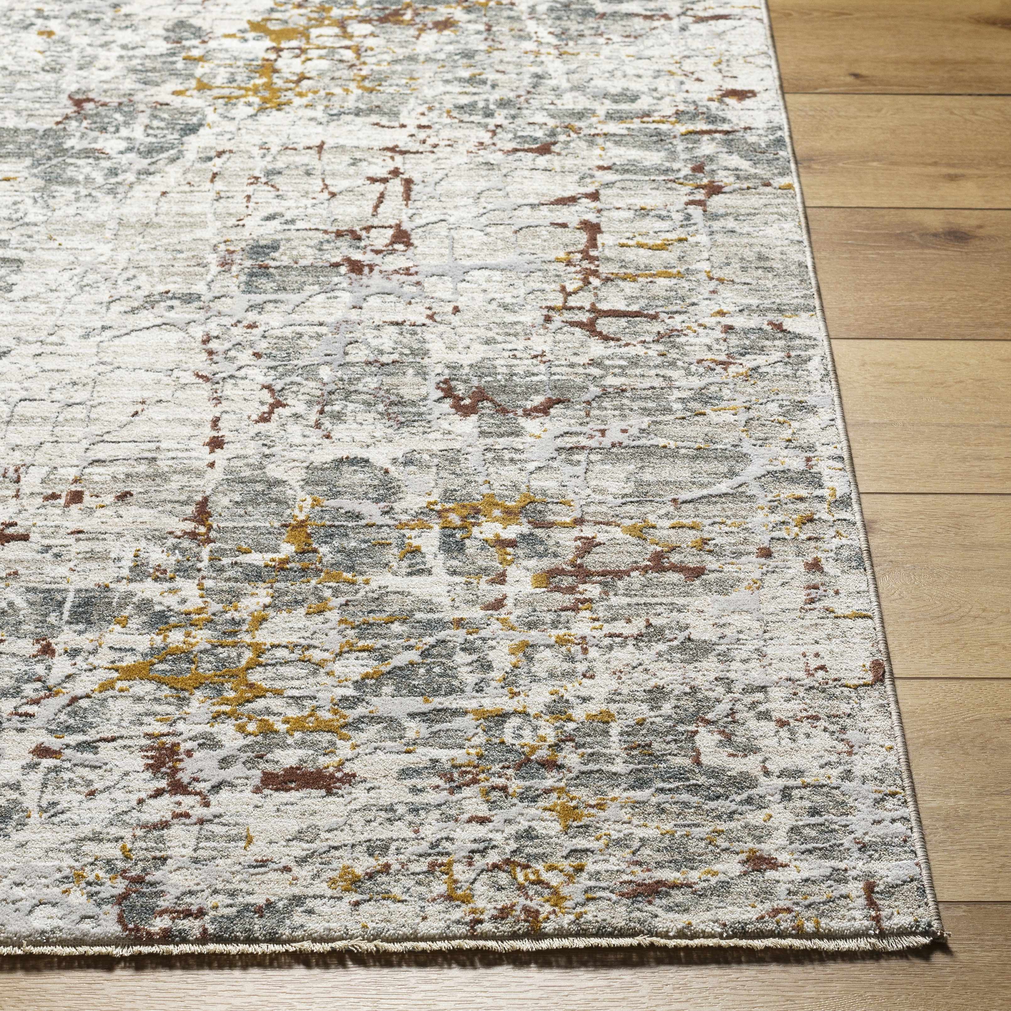 Kasim Textured Rug with Fringes - Image 3