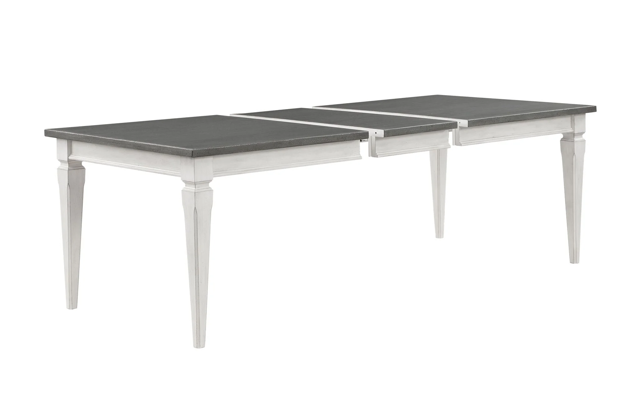 Katia - Dining Table With Leaf - Gray / White - Image 2