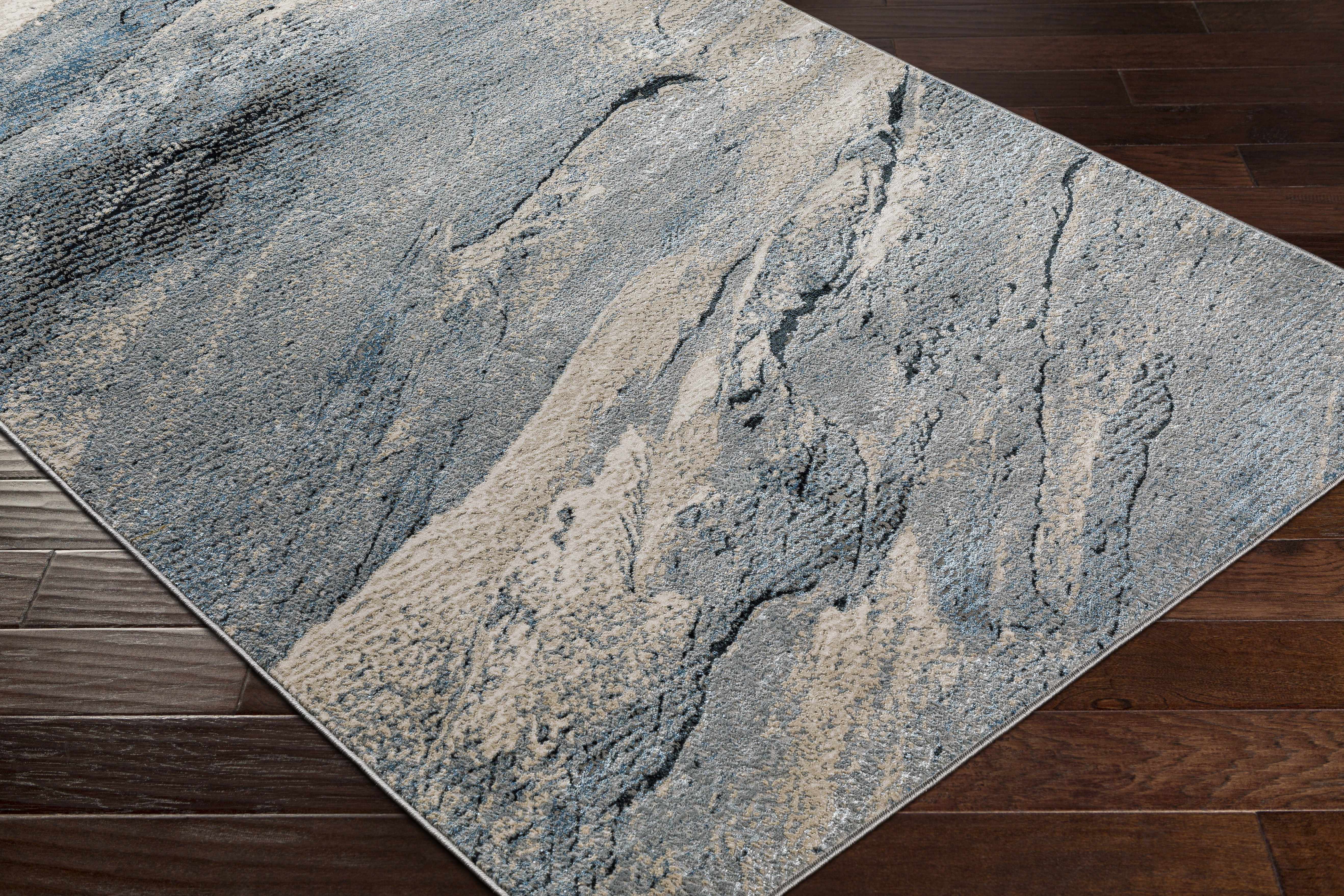 Kaytitinga Blue Marble Rug - Clearance - Image 3