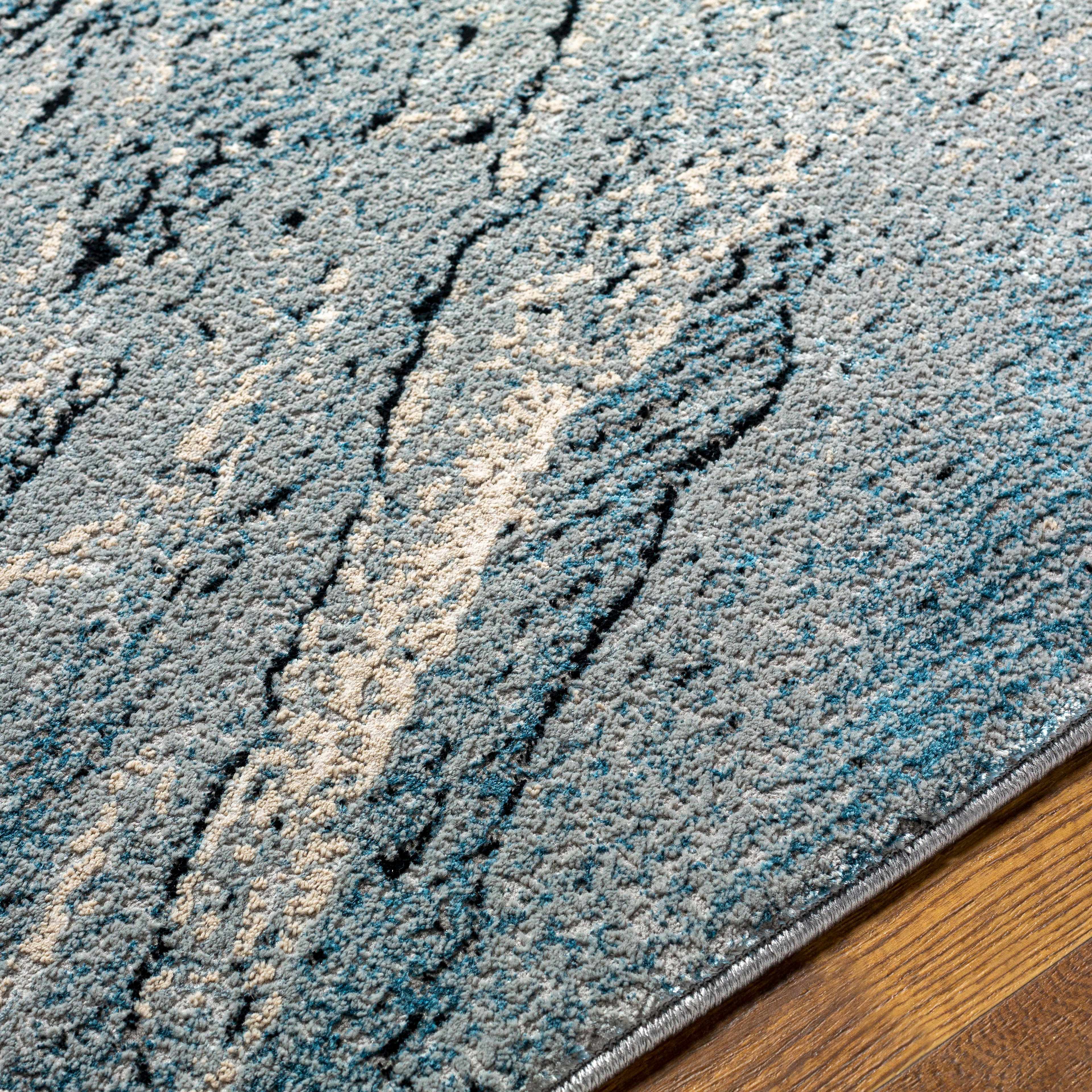 Kaytitinga Blue Marble Rug - Clearance - Image 7