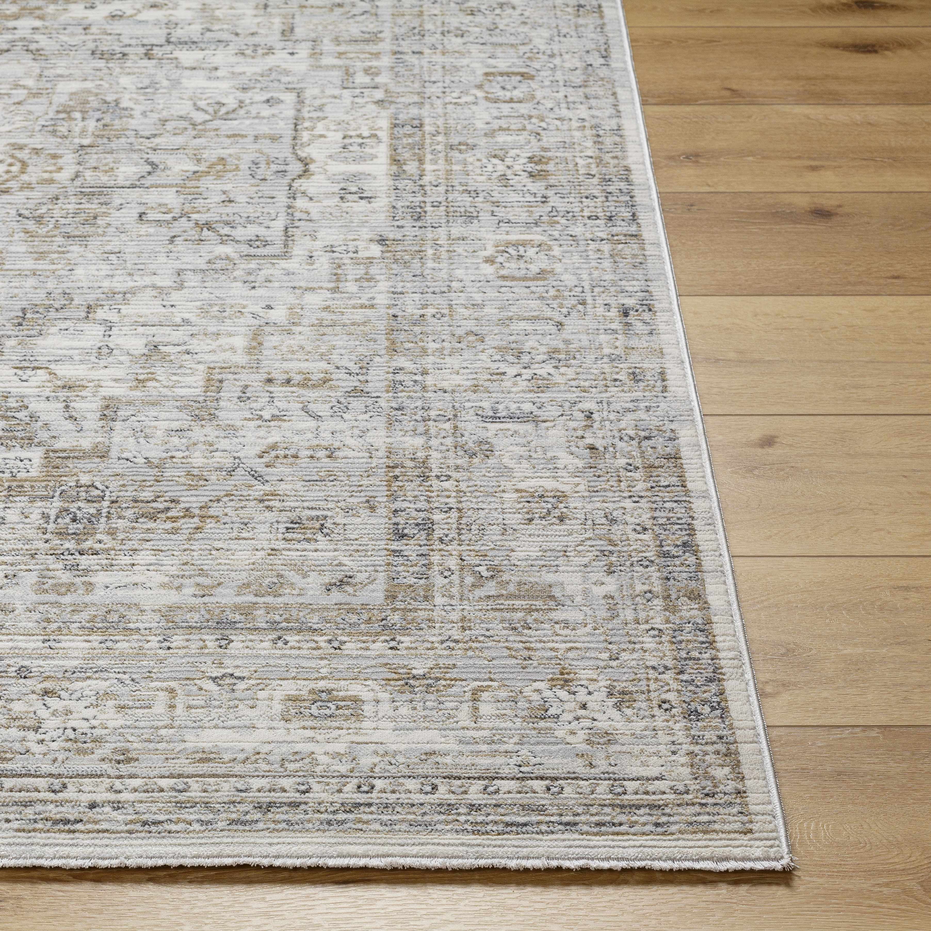 Kazou Gray Medallion Area Rug - Image 3